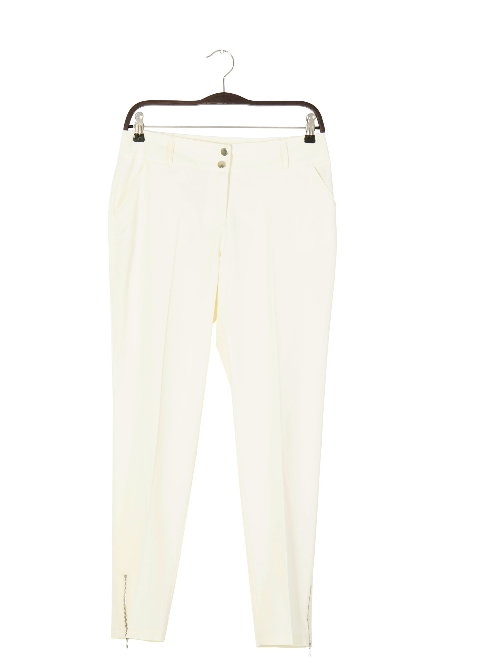 Tesettür giyim BEYAZ FERMUAR DETAYLI PANTOLON 7990 