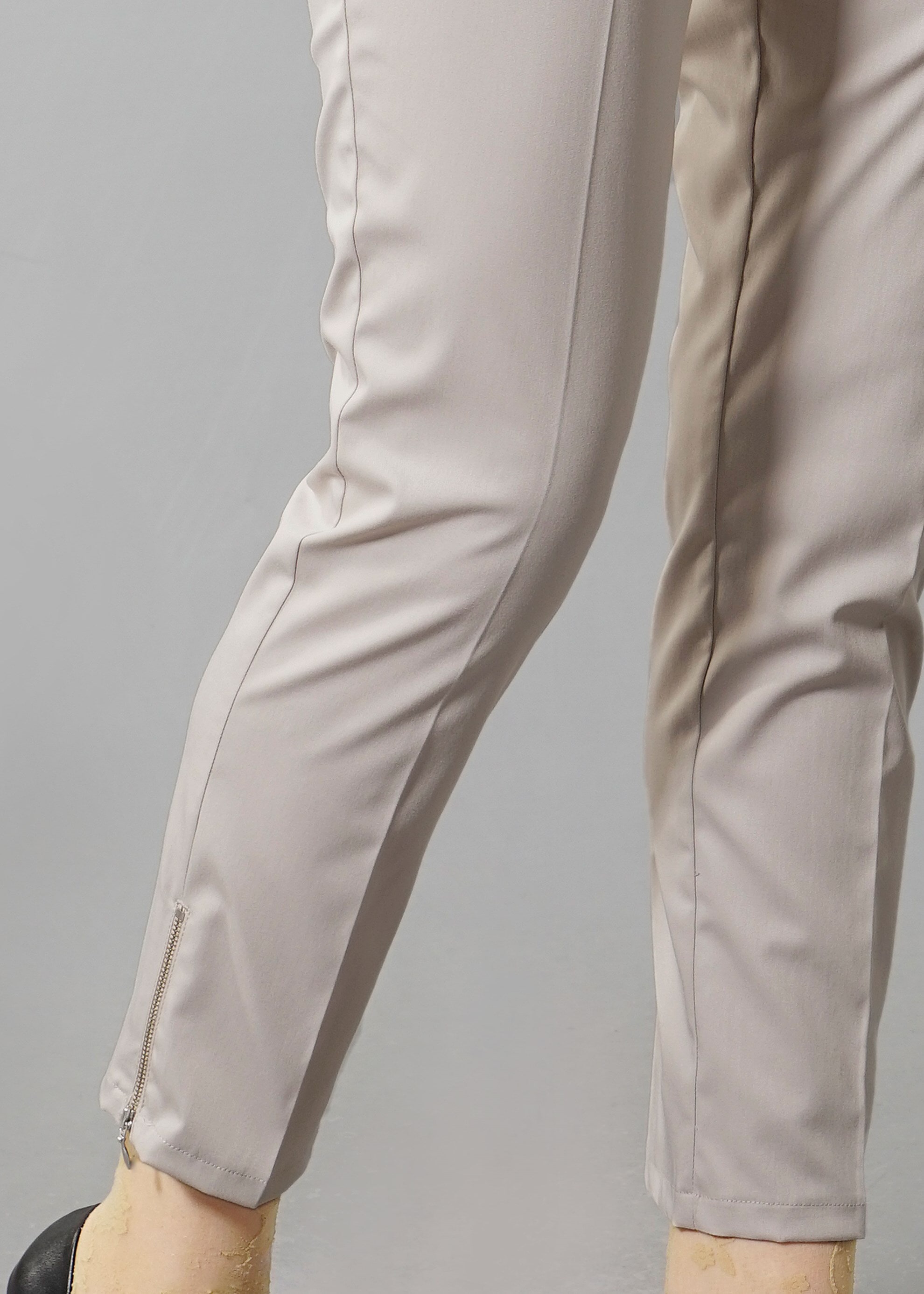 Tesettür giyim BEJ FERMUAR DETAYLI PANTOLON 7990 