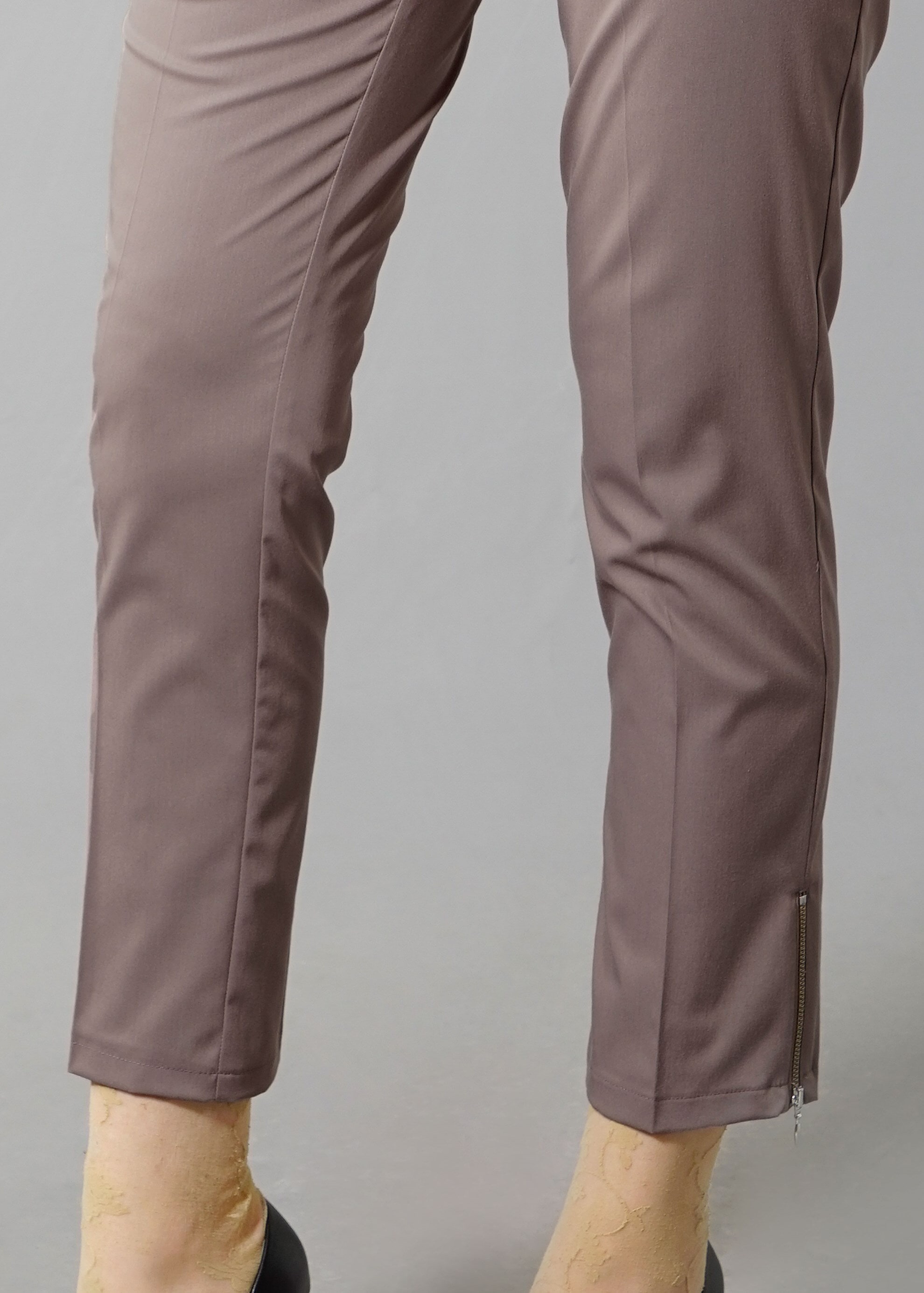 Tesettür giyim VİZON FERMUAR DETAYLI PANTOLON 7990 