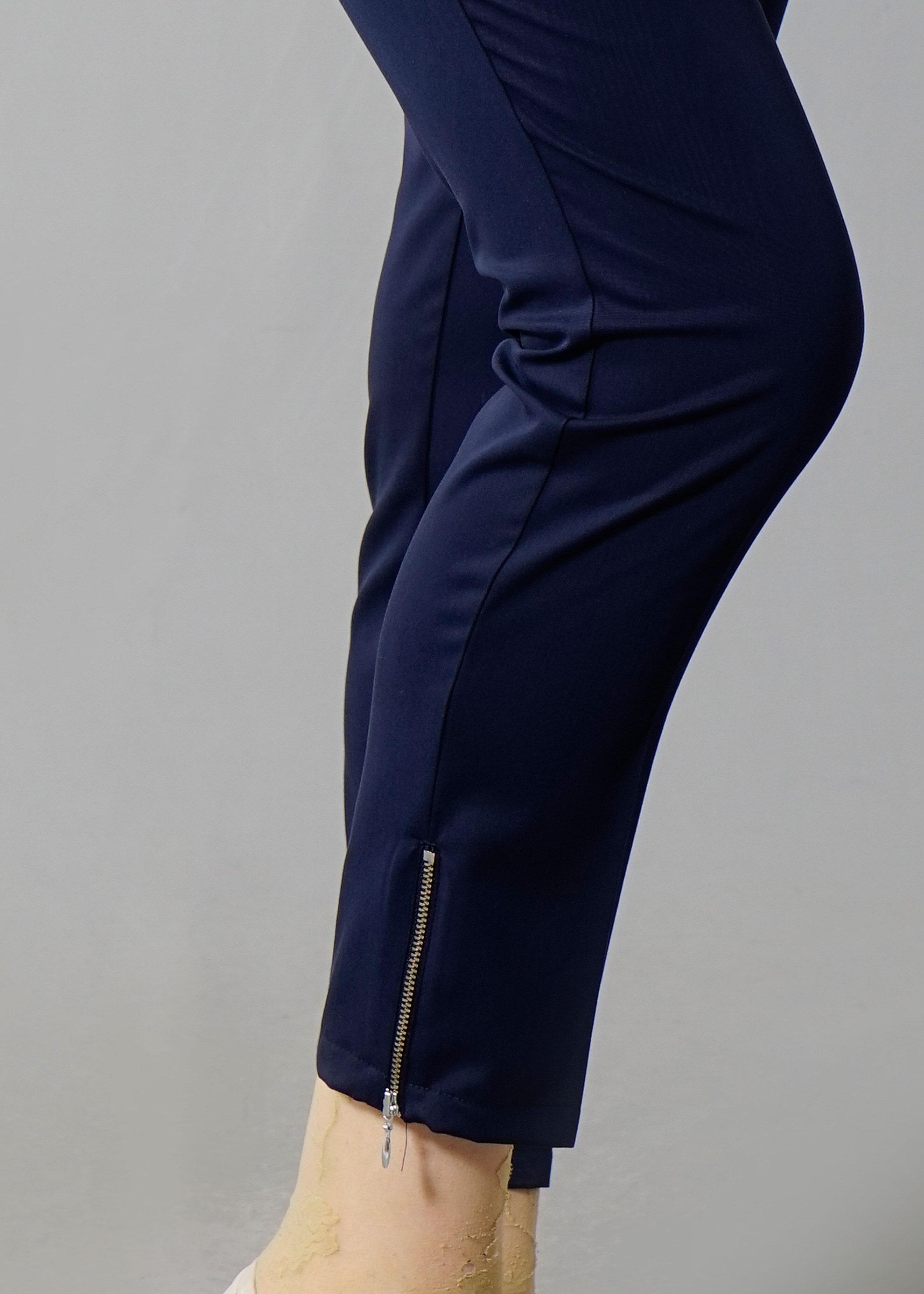 Tesettür giyim LACİVERT FERMUAR DETAYLI PANTOLON 7990 