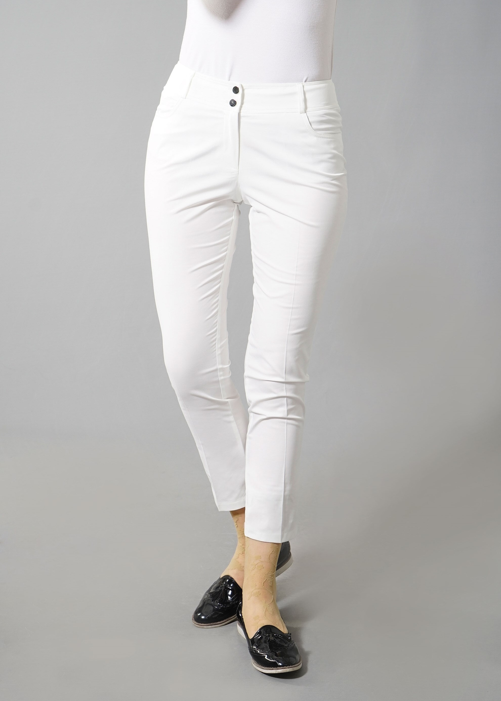 Tesettür giyim BEYAZ 7991 Sina Tesettür Pantolon 38/46 TEK40