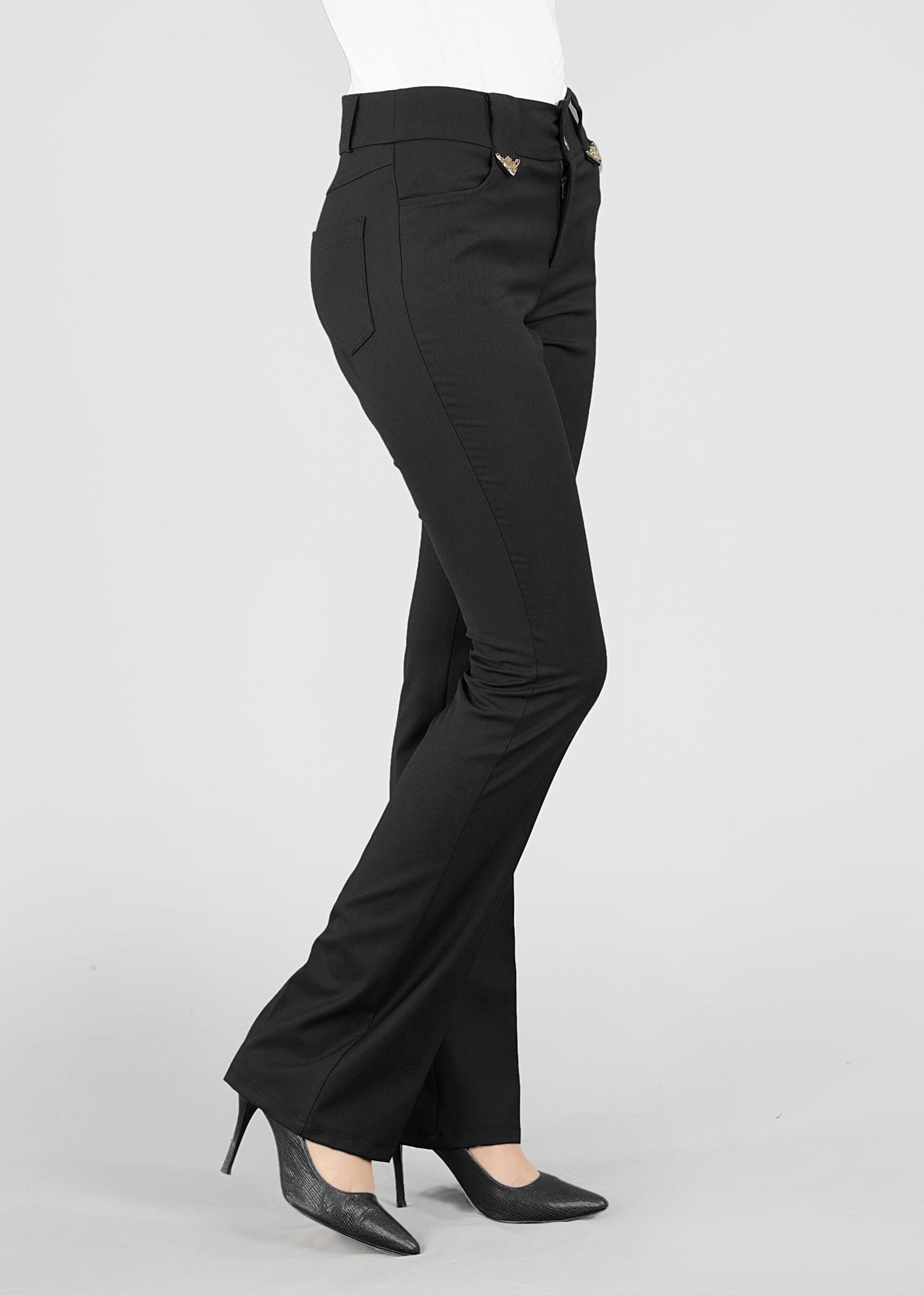 Tesettür giyim SİYAH 7993 DEMRE PANTOLON 38/46