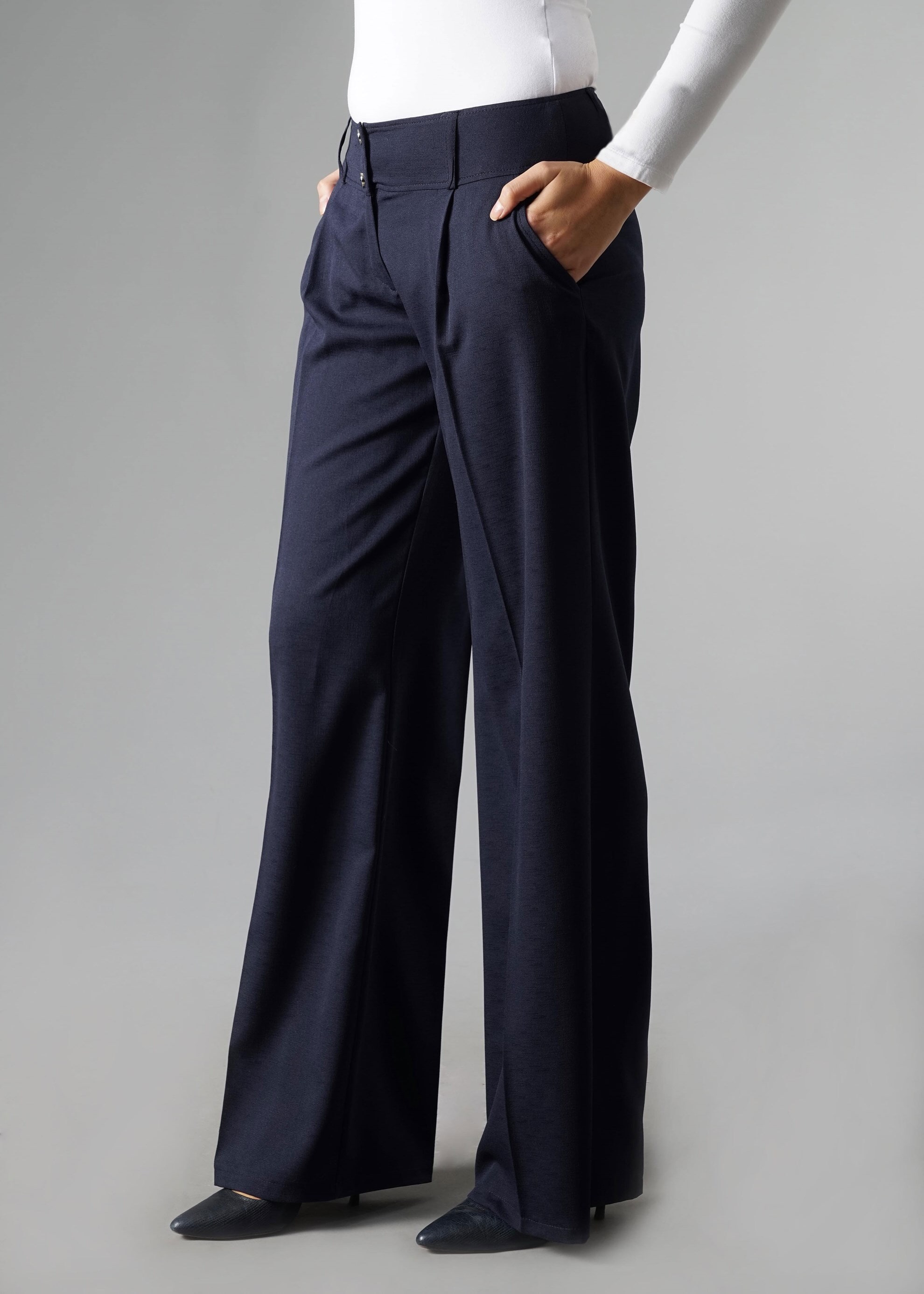 Tesettür giyim LACİVERT 7994 Nora Tesettür Pantolon 38/46 TEK40