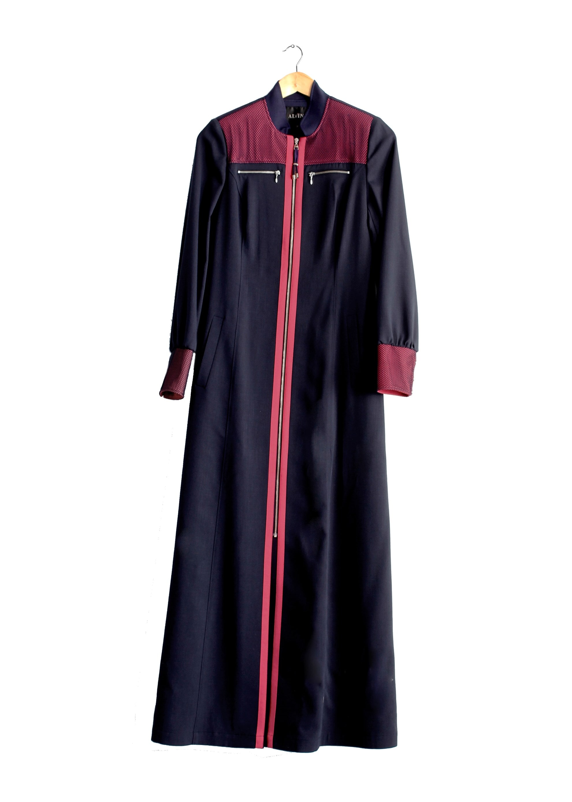 Tesettür giyim LACİVERT 1703 Derin Tesettür Pardesü 38/46 TEK40