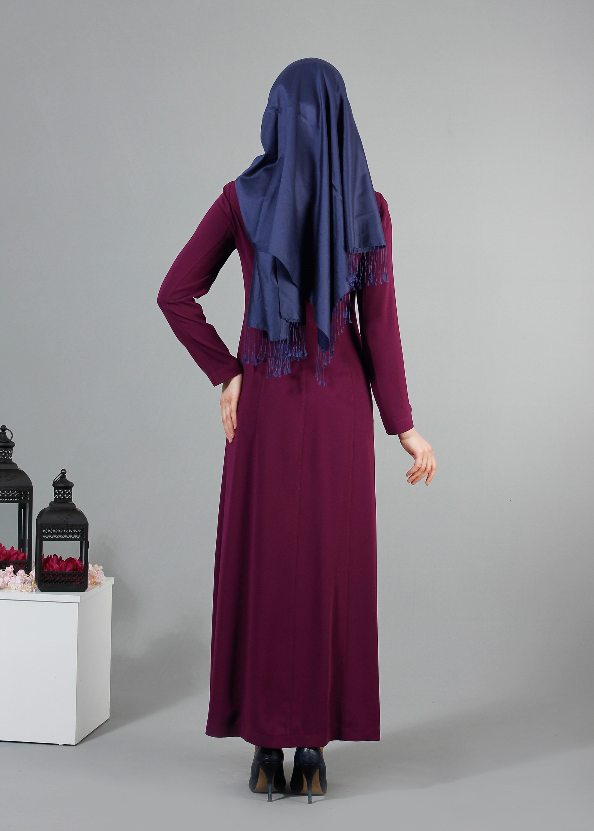 Tesettür giyim MOR 1708 Farah Tesettür Pardesü 38/48 TEK40