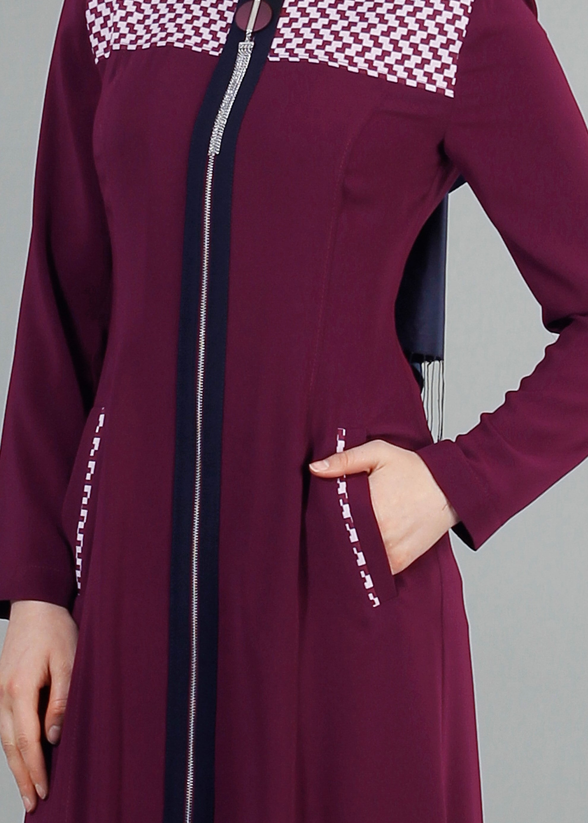 Tesettür giyim MOR 1708 Farah Tesettür Pardesü 38/48 TEK40