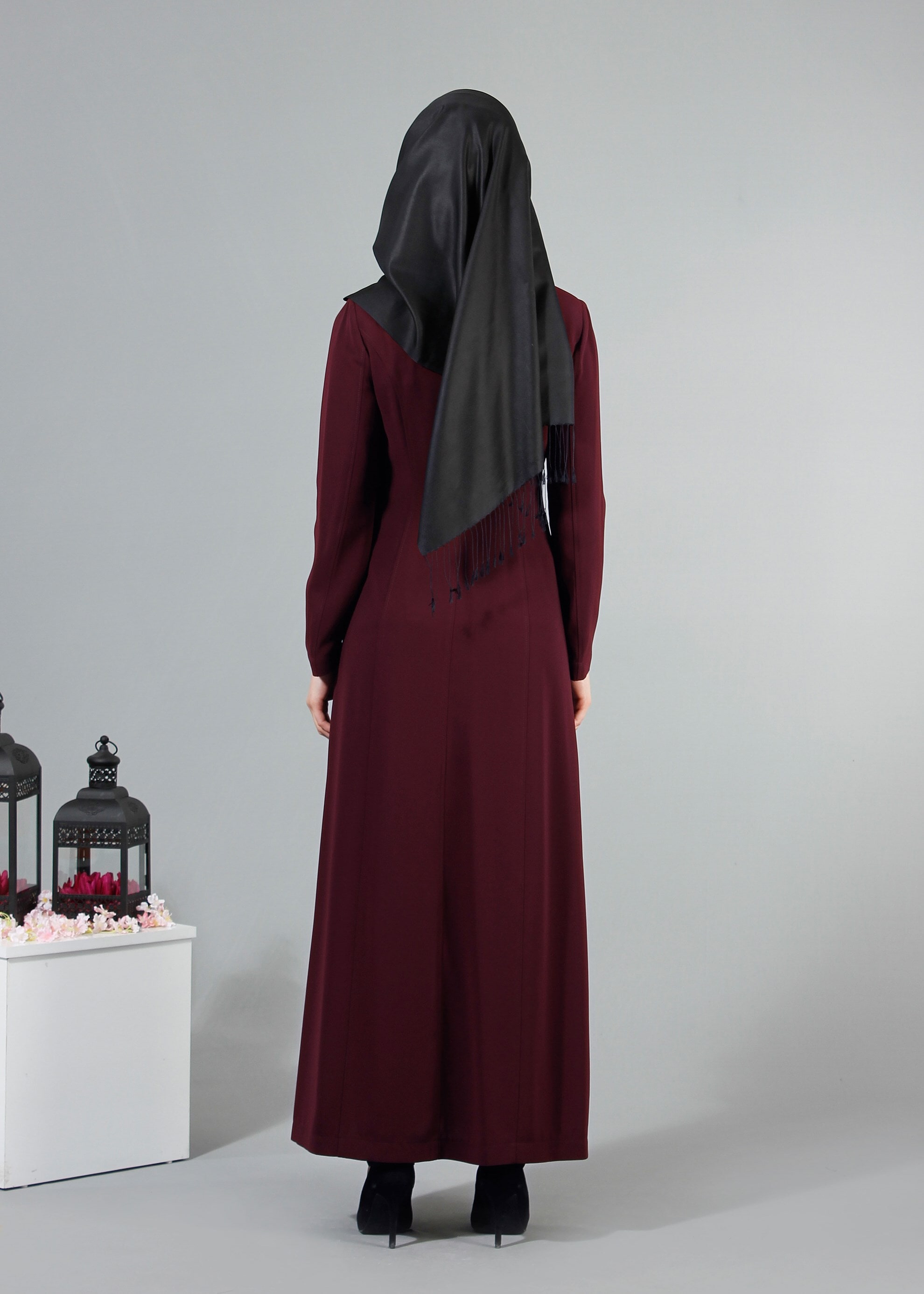 Tesettür giyim MÜRDÜM 1708 Farah Tesettür Pardesü 38/48 TEK40