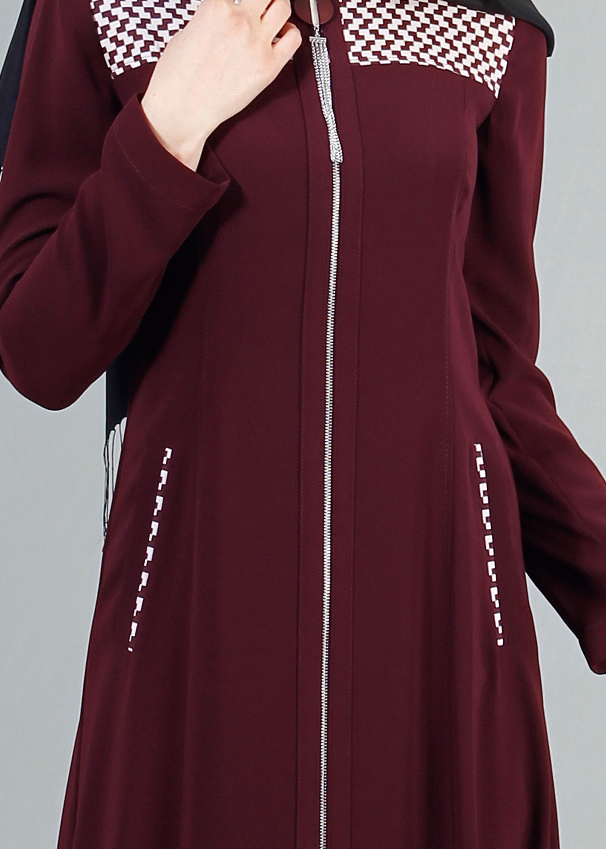 Tesettür giyim MÜRDÜM 1708 Farah Tesettür Pardesü 38/48 TEK40