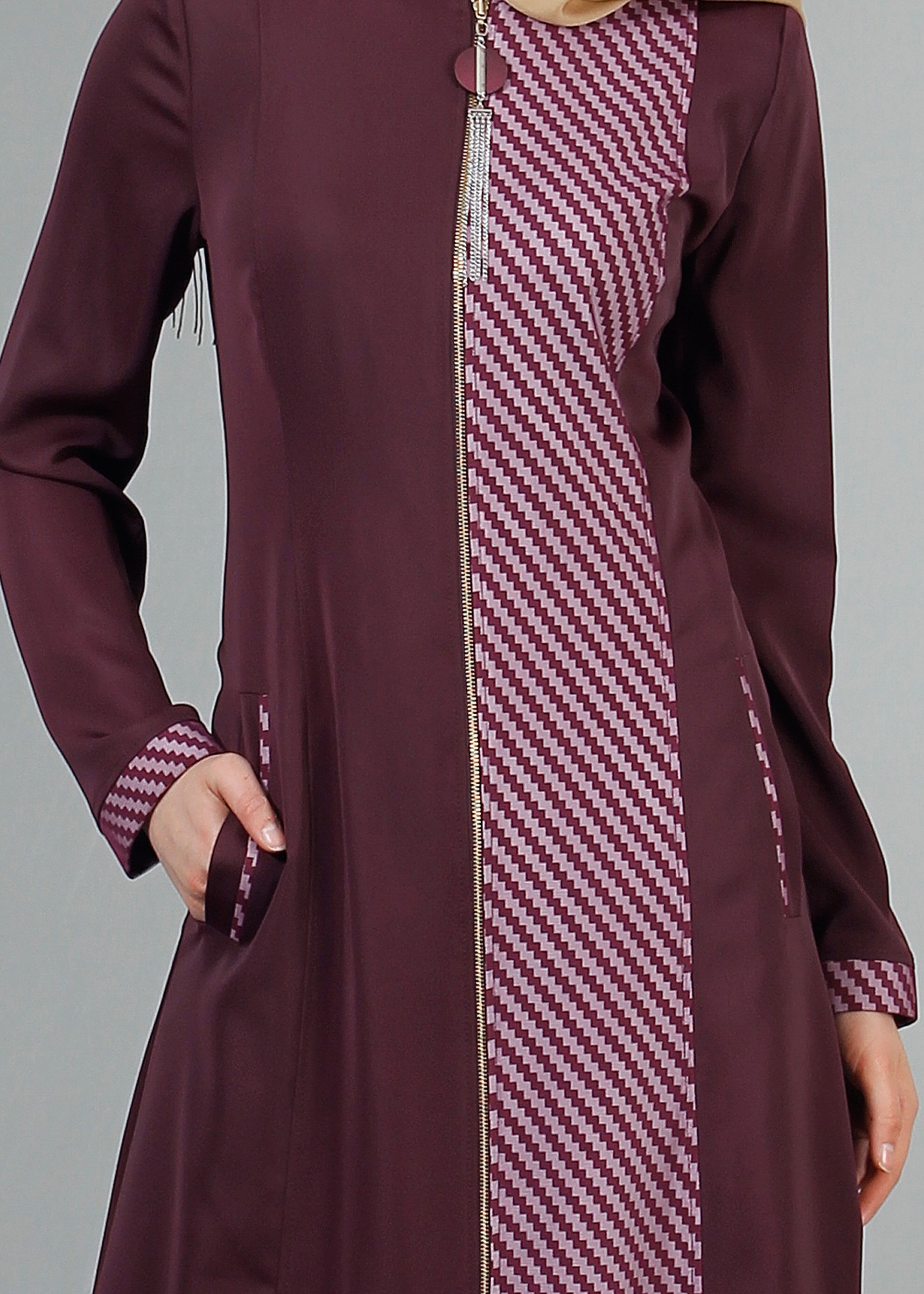 Tesettür giyim MOR 1716 Elite Tesettür Pardesü 40/48 TEK38