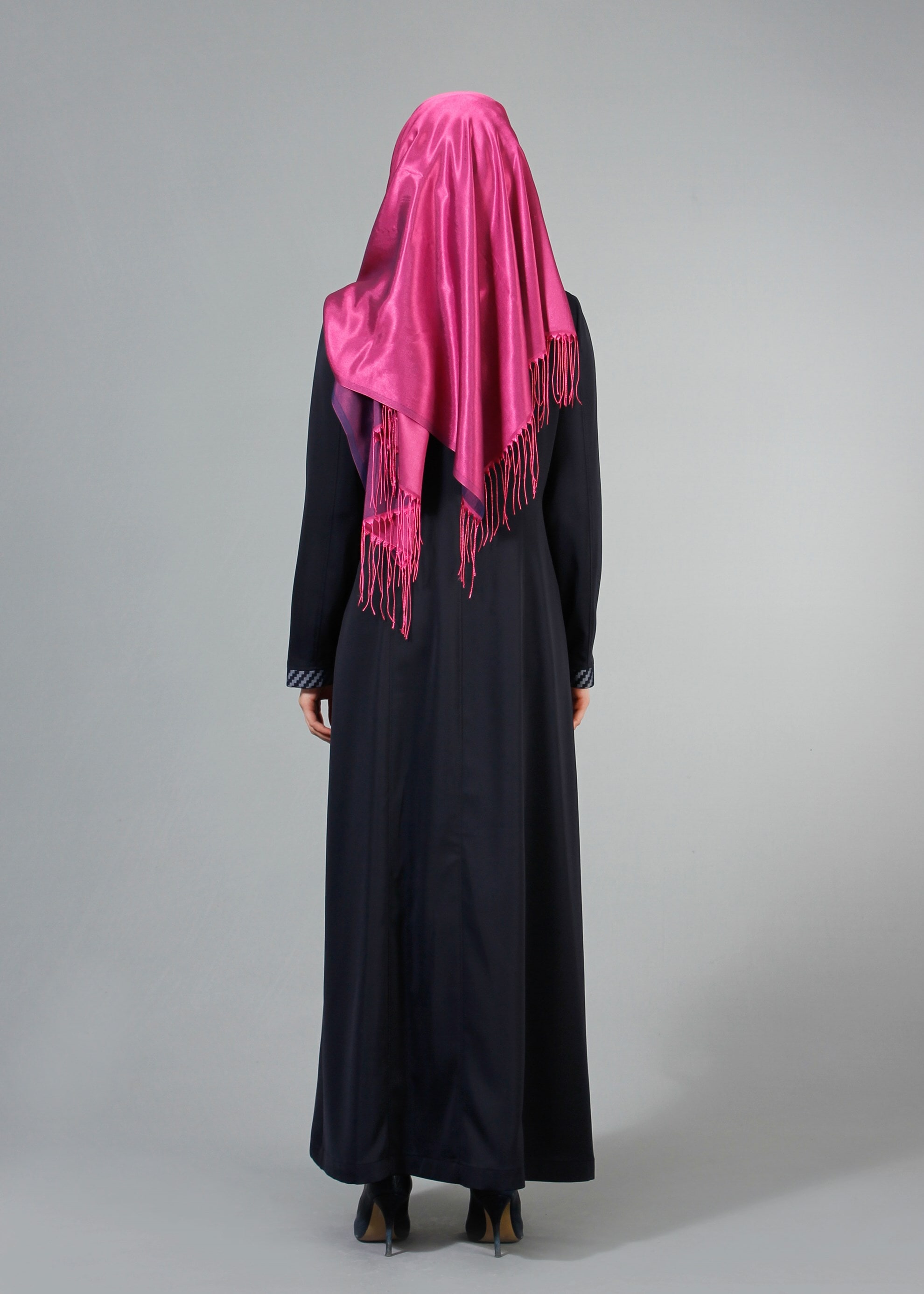 Tesettür giyim LACİVERT 1716 Elite Tesettür Pardesü 40/48 TEK38