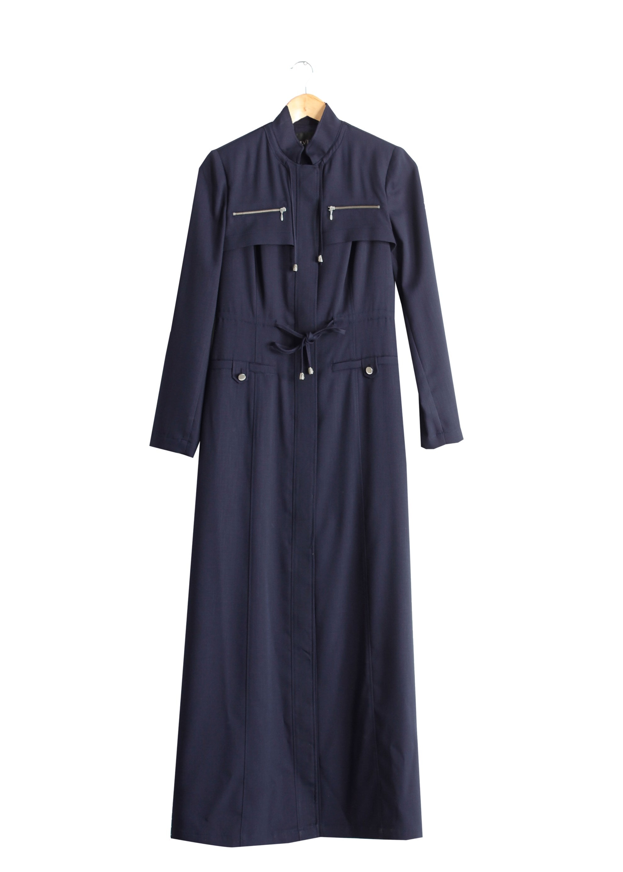 Tesettür giyim LACİVERT 1717 Derin Tesettür Pardesü 38/46 TEK40