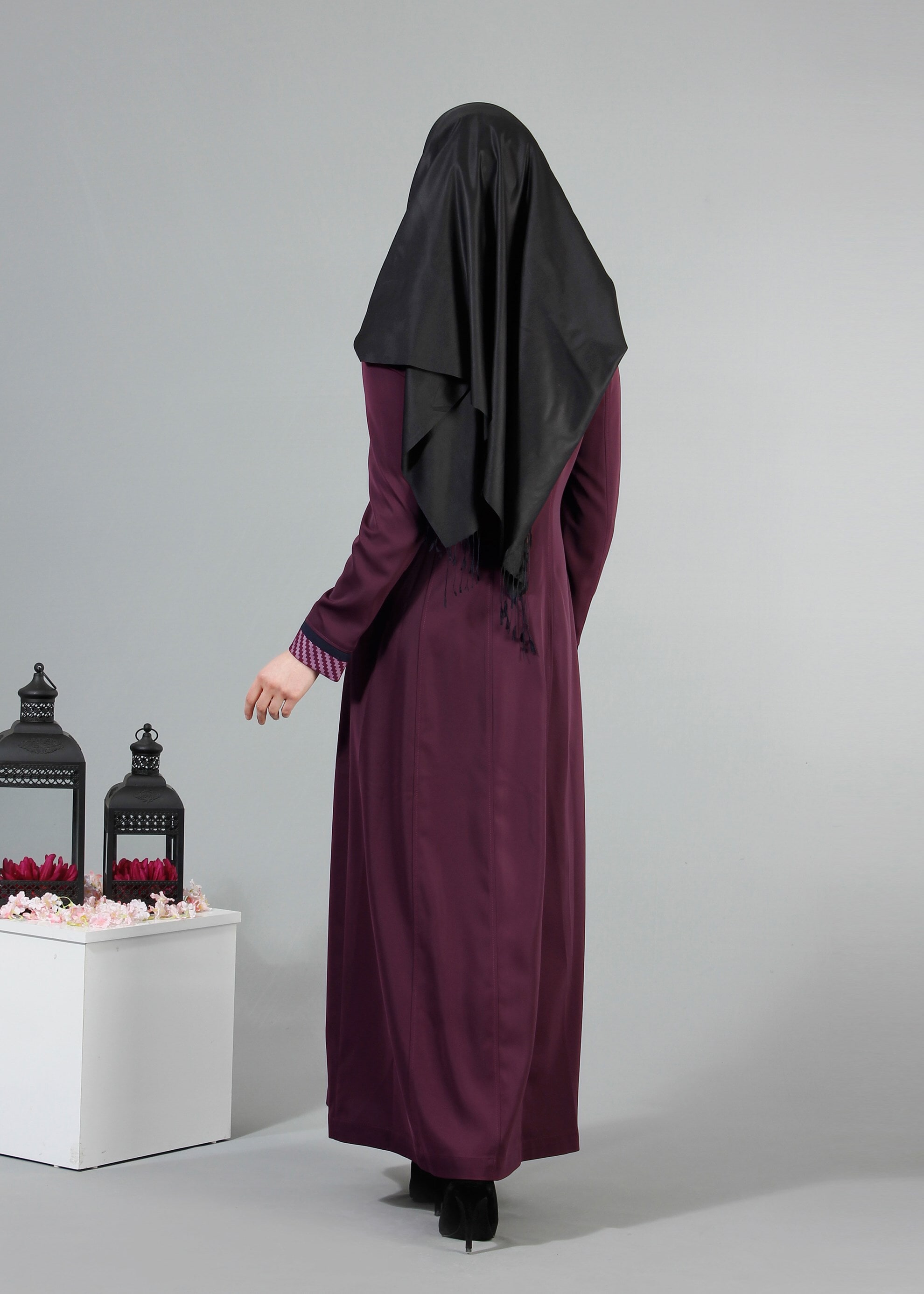 Tesettür giyim MOR 1718 Elite Tesettür Pardesü 38/46 TEK40