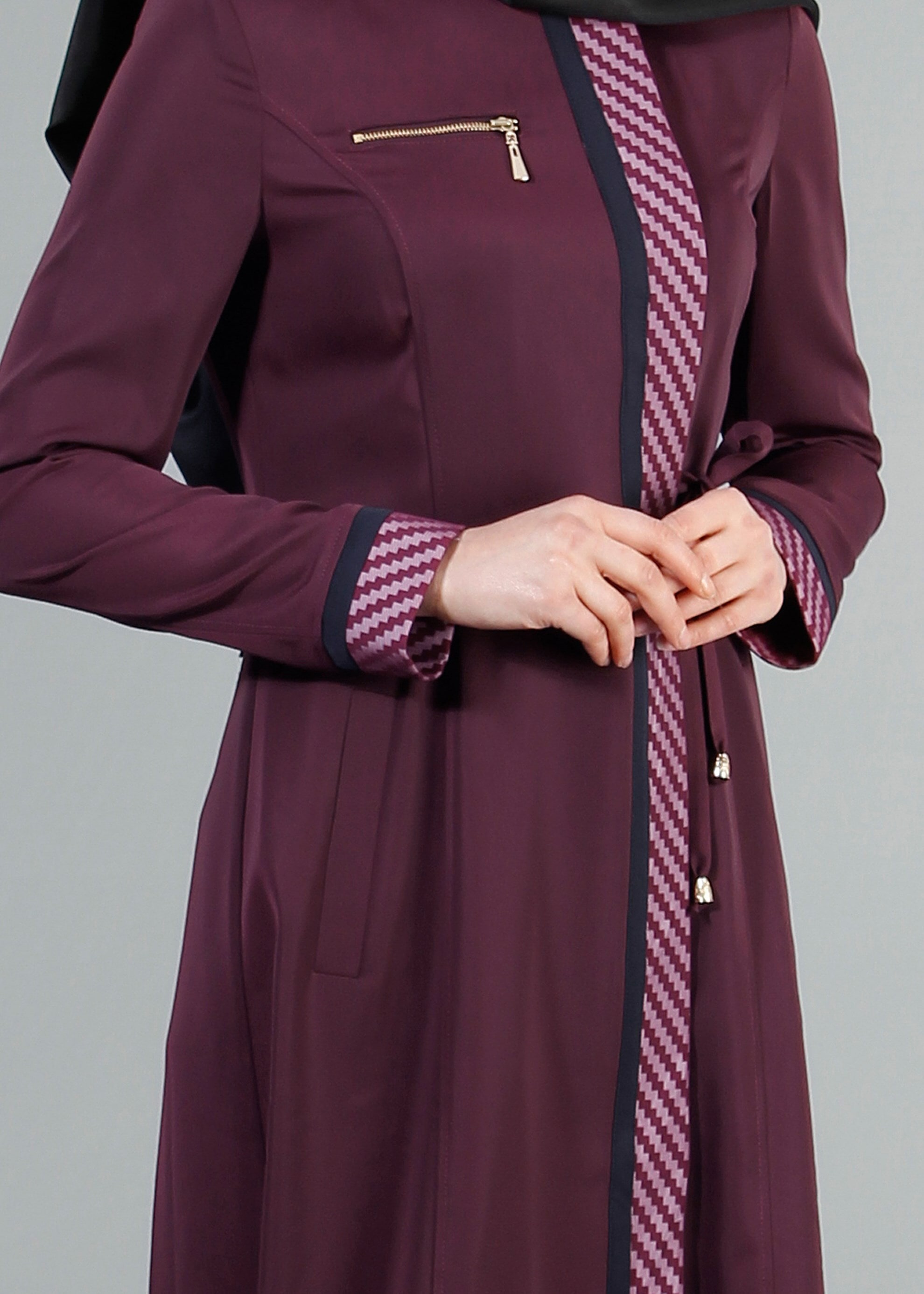 Tesettür giyim MOR 1718 Elite Tesettür Pardesü 38/46 TEK40