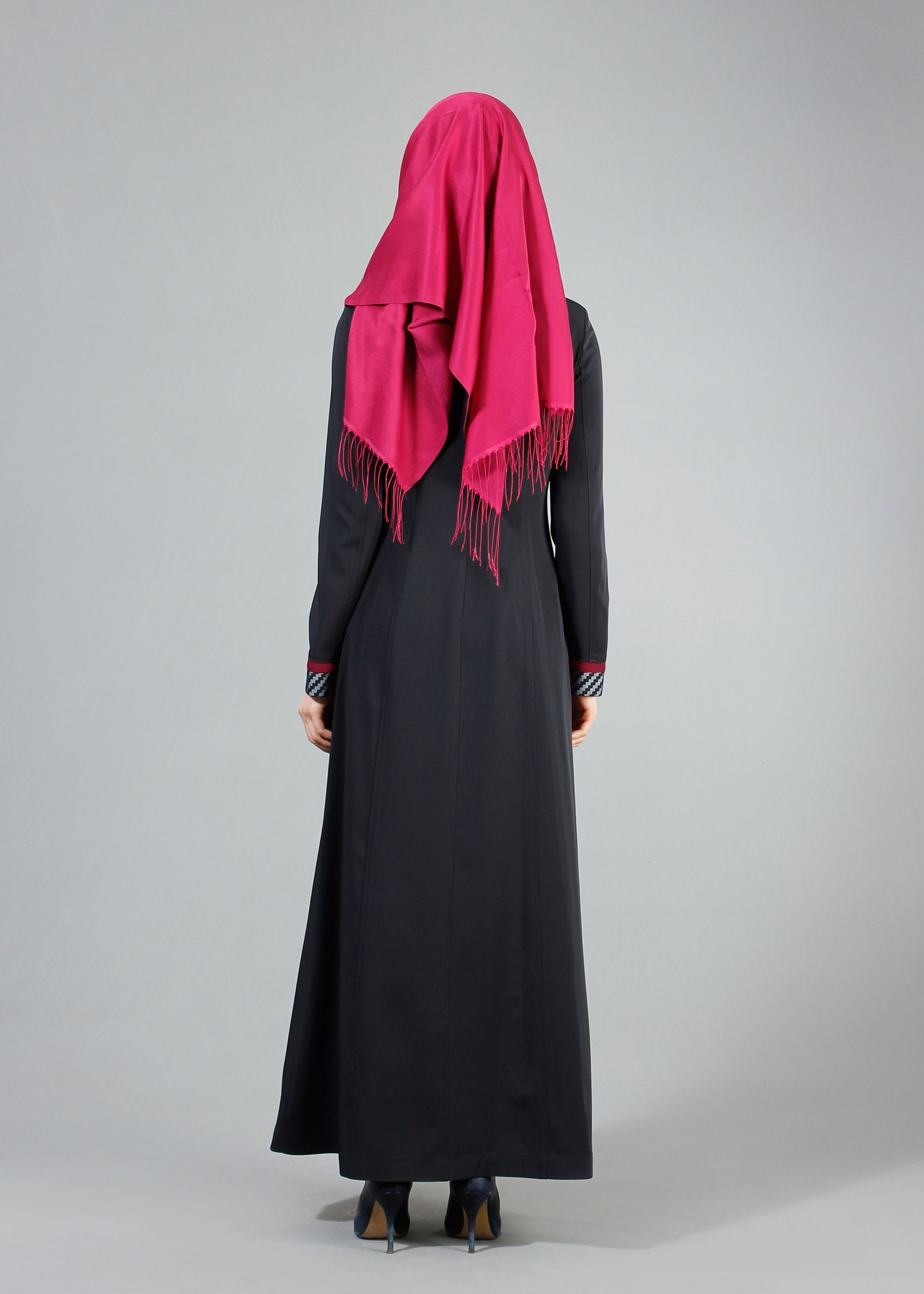 Tesettür giyim LACİVERT 1718 Elite Tesettür Pardesü 38/46 TEK40