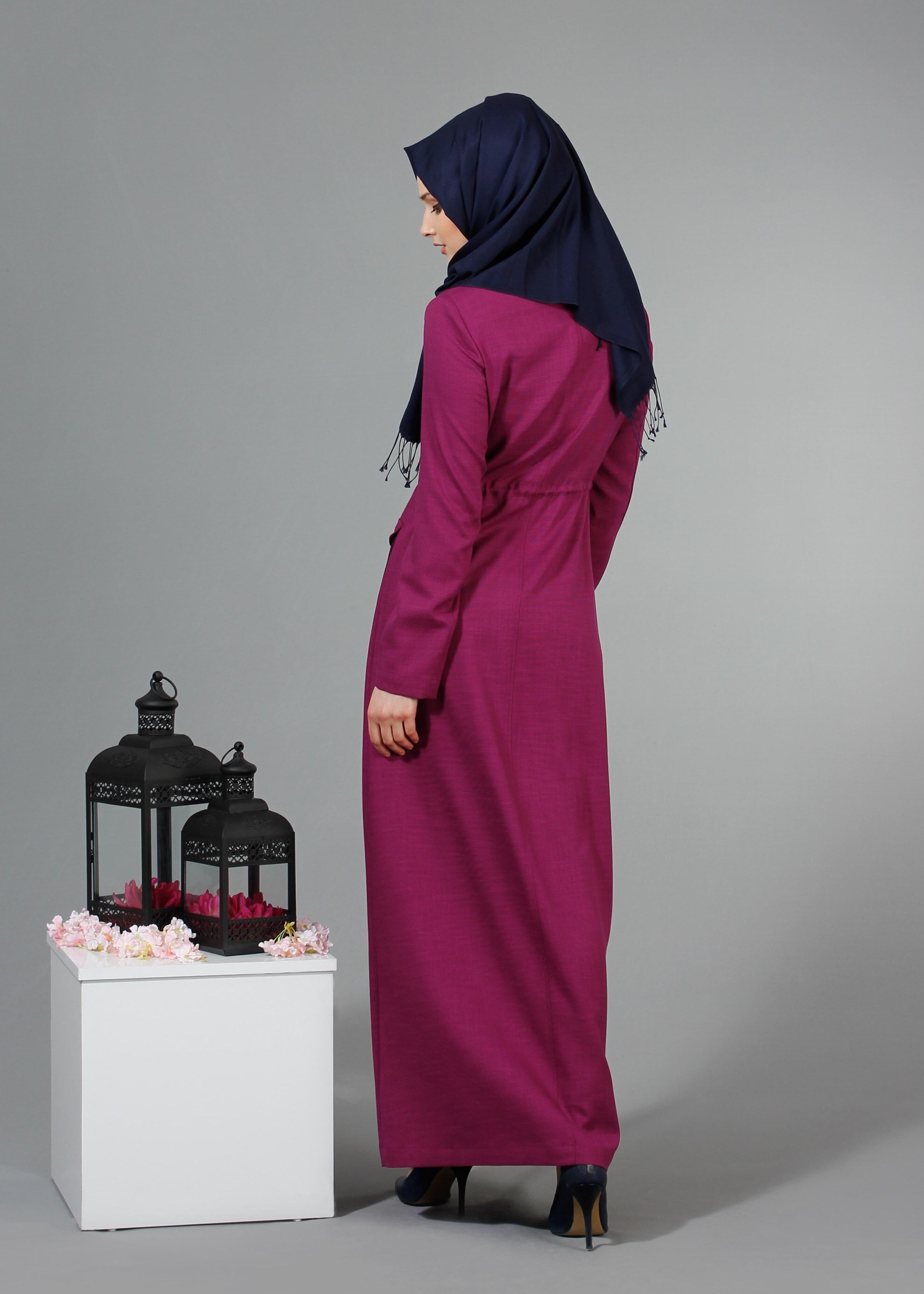 Tesettür giyim MOR 1722 New Shine Tesettür Pardesü 38/44 TEK40