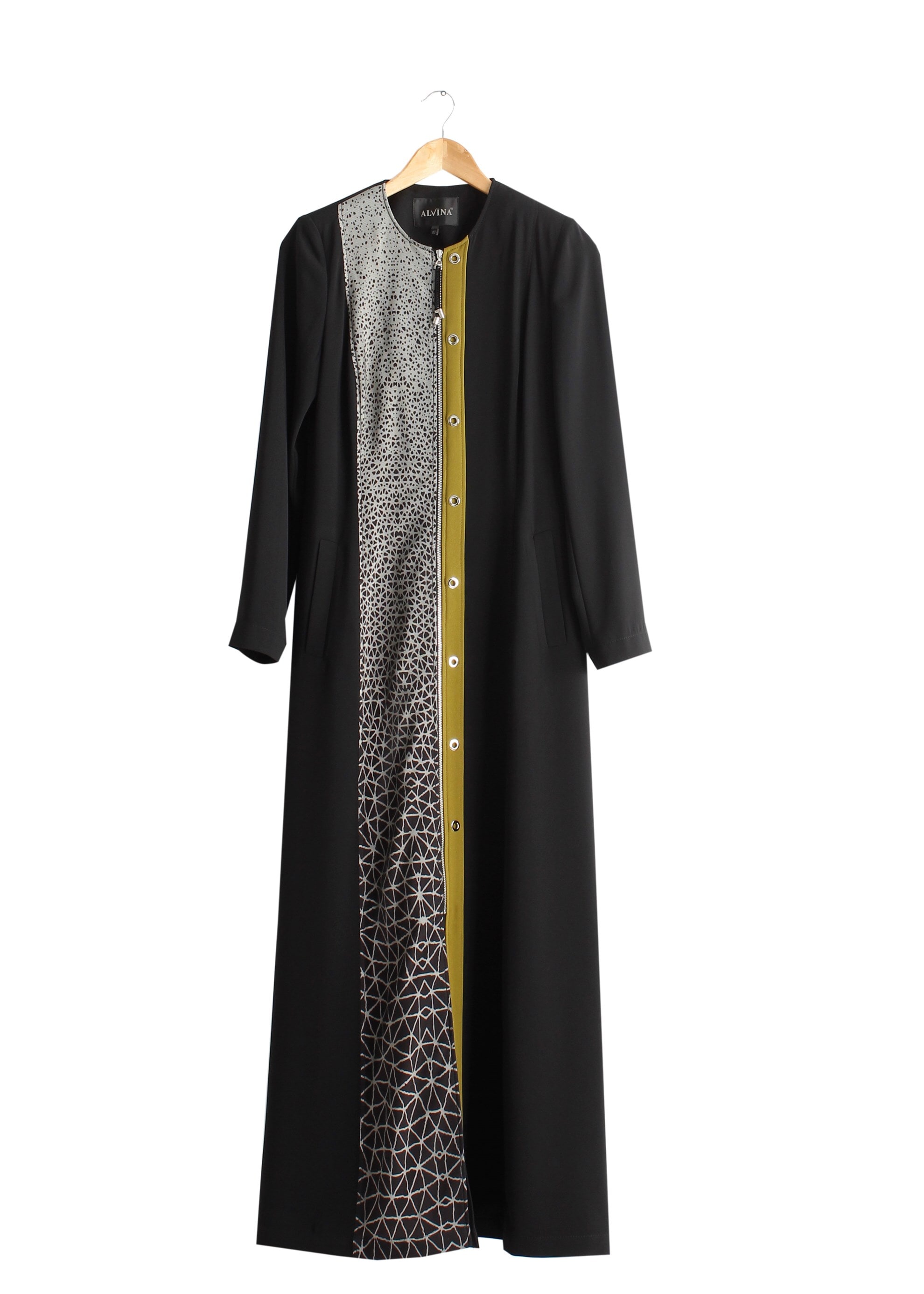 Tesettür giyim SİYAH 1739 Farah Tesetür 6288 Pardesü 40/48 TEK38