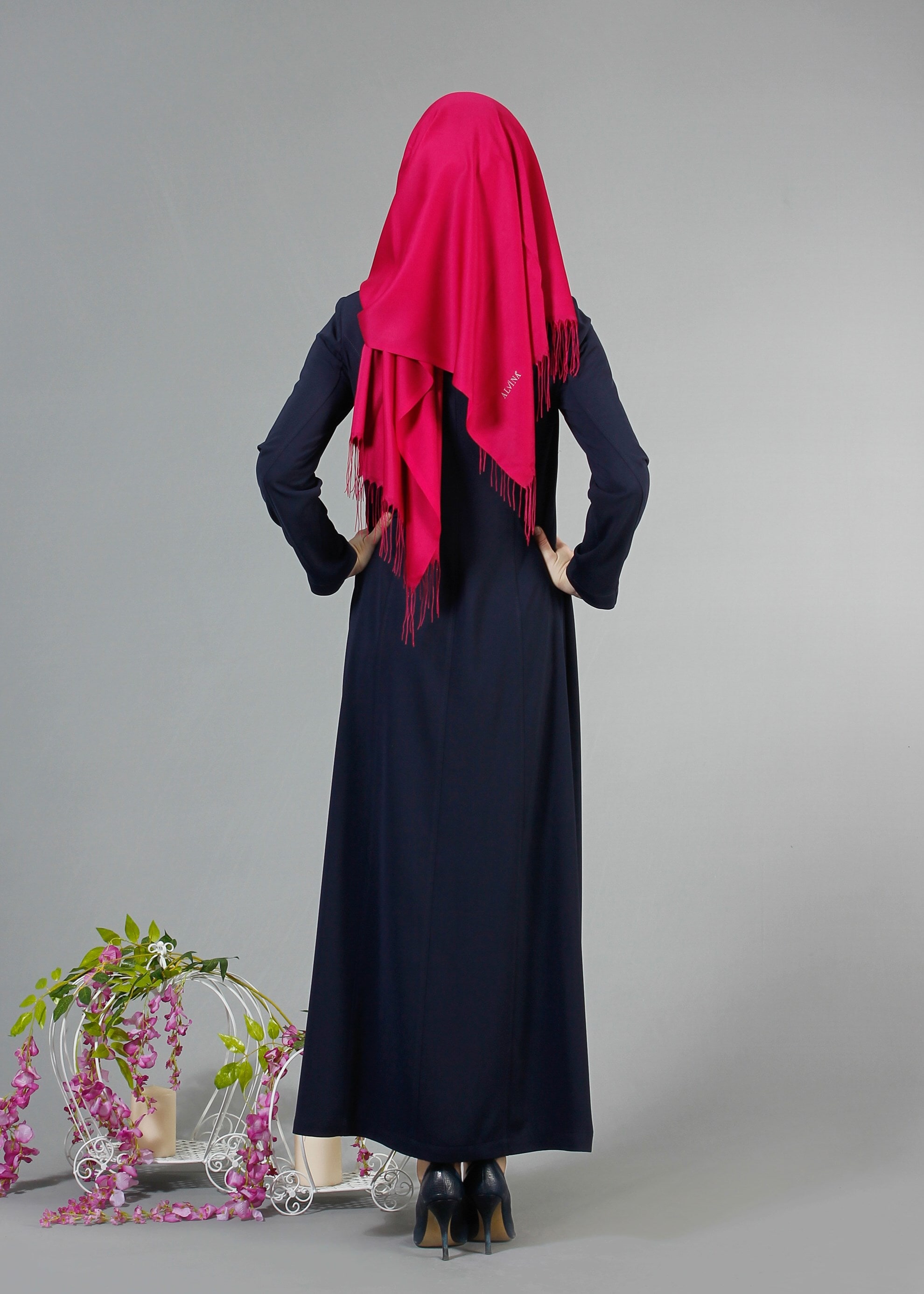 Tesettür giyim LACİVERT 1739 Farah Tesetür 6288 Pardesü 40/48 TEK38