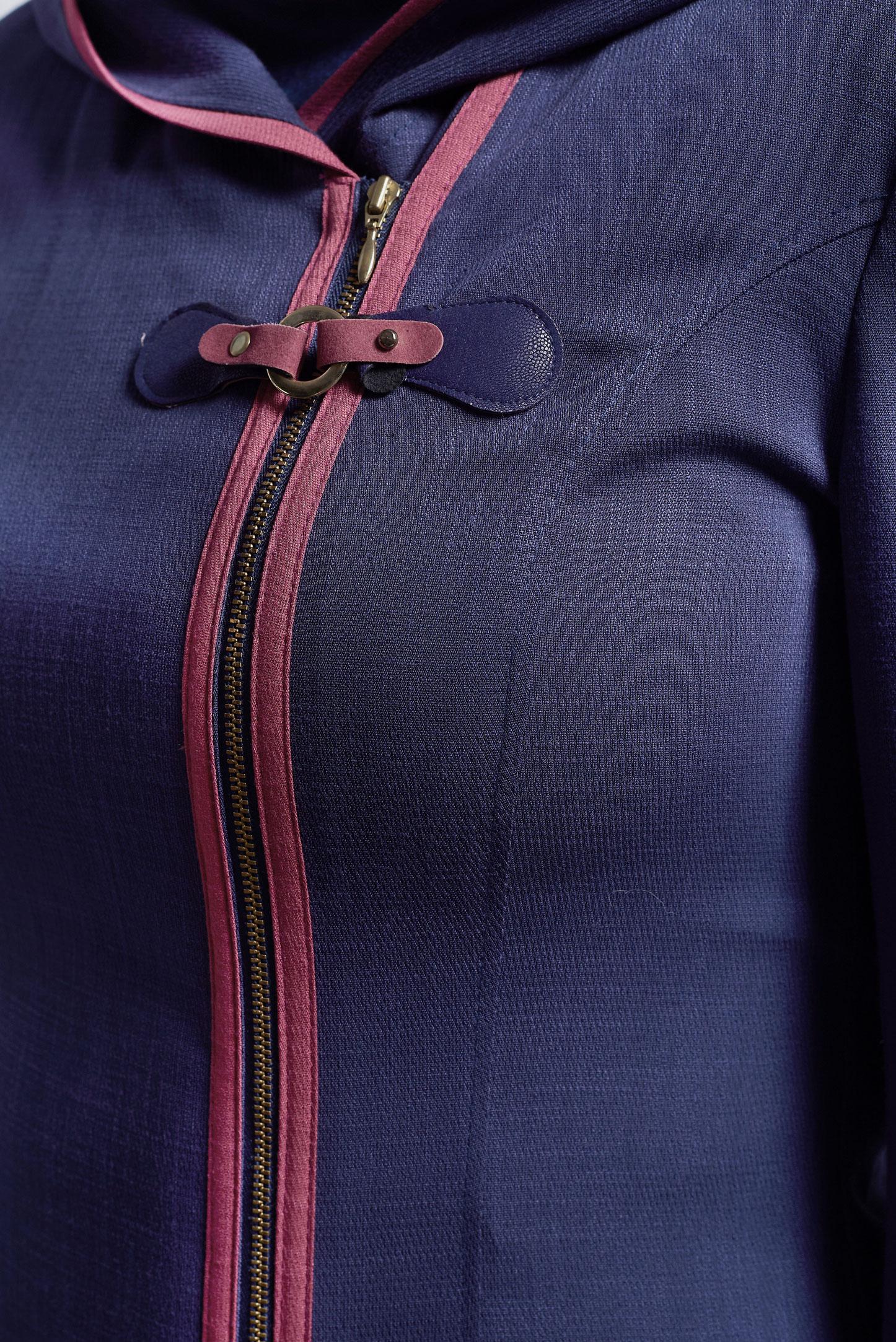 Vêtements hijab BLEU MARINE COUCHE DE FINITION À CAPUCHE 1750