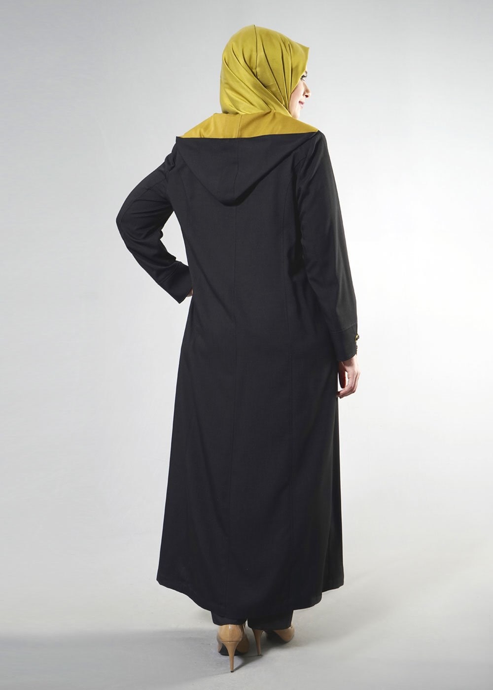 Tesettür giyim SİYAH 1759 DERİN 8169 PARDESÜ 42/50 TEK44