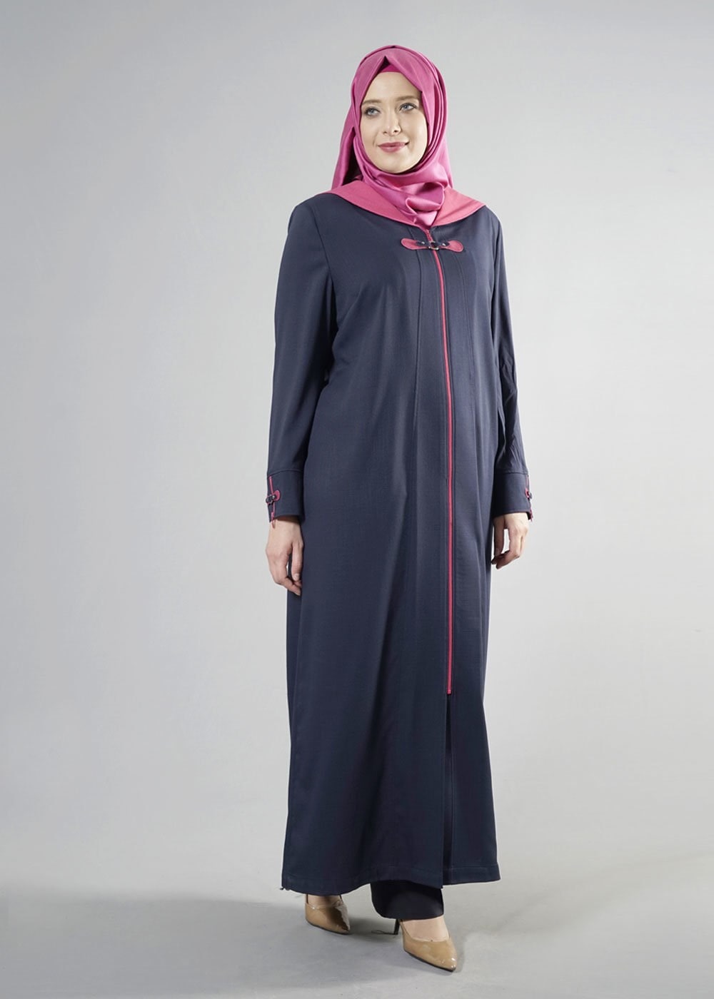 Tesettür giyim LACİVERT 1759 DERİN 8169 PARDESÜ 42/50 TEK44