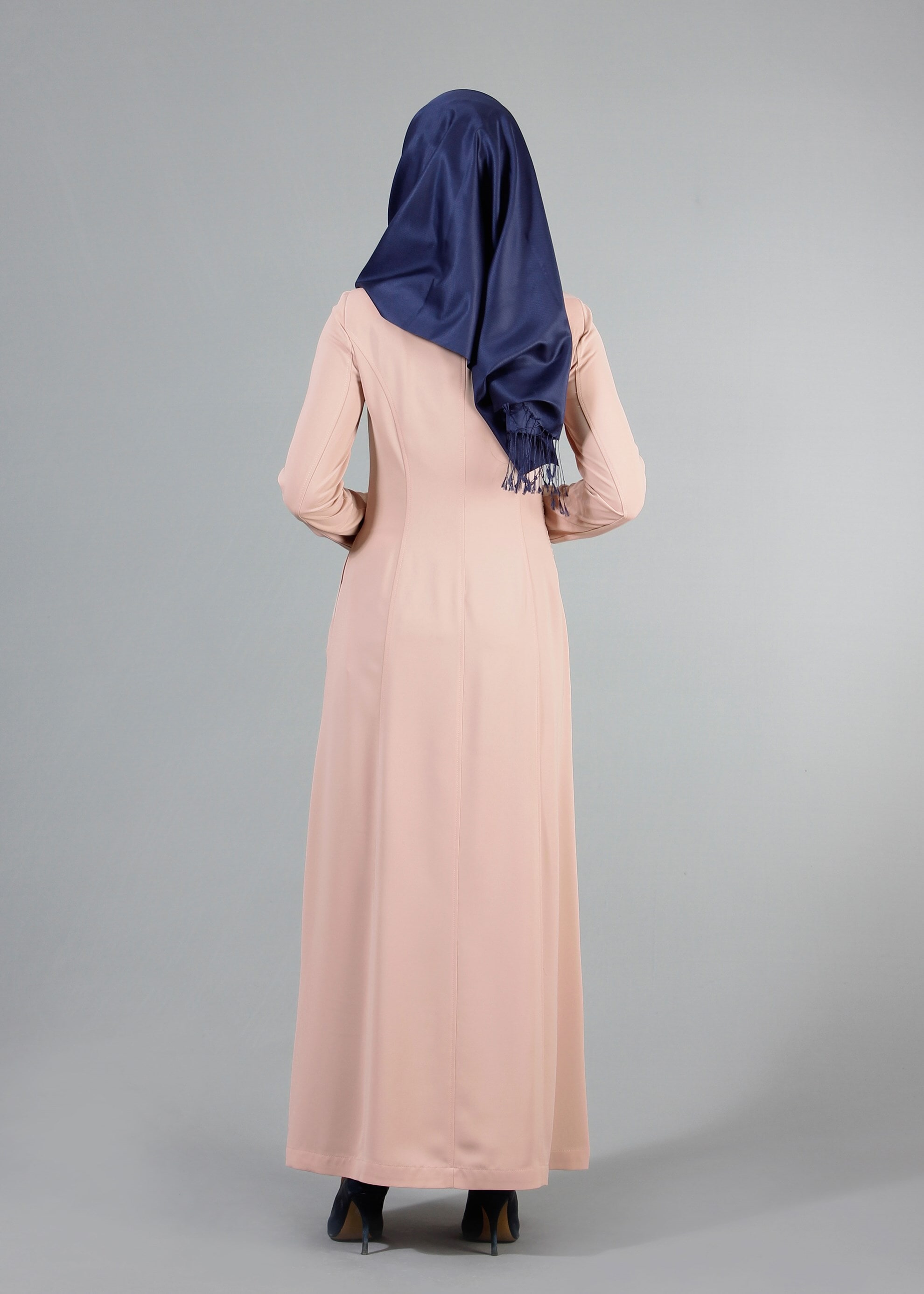 Tesettür giyim PUDRA 1763 Farah Tesettür Pardesü 38/46 TEK40