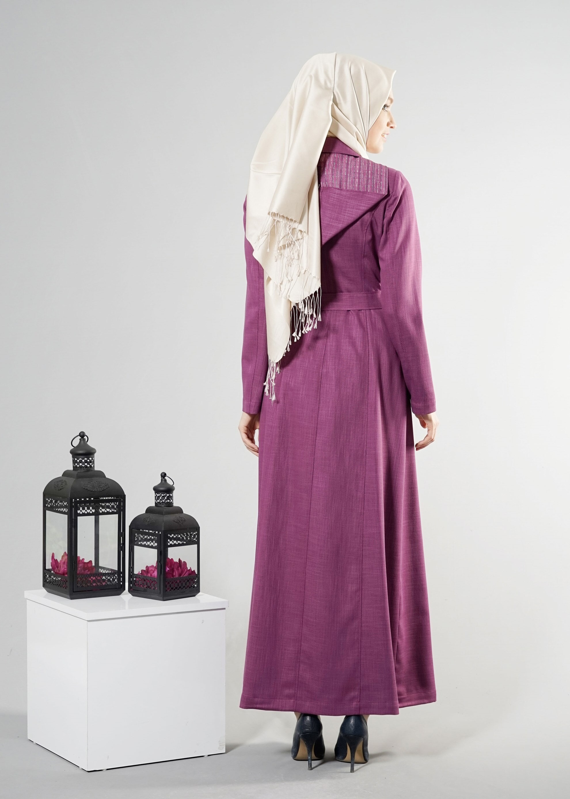 Tesettür giyim MOR 1765 New Shine Pardesü 38/46