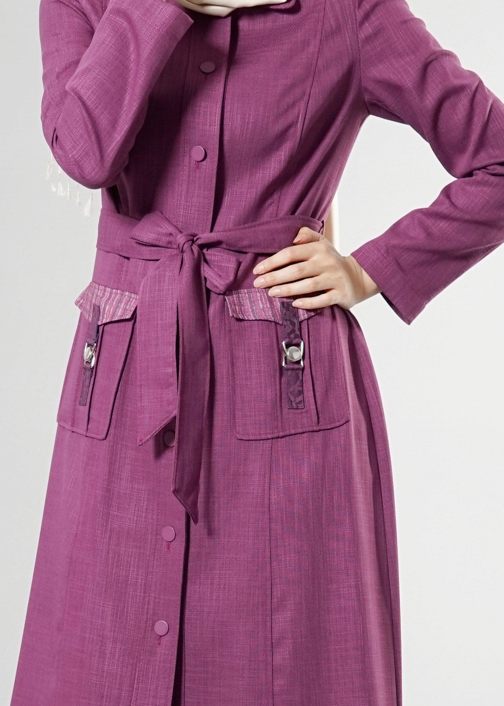 Tesettür giyim MOR 1765 New Shine Pardesü 38/46