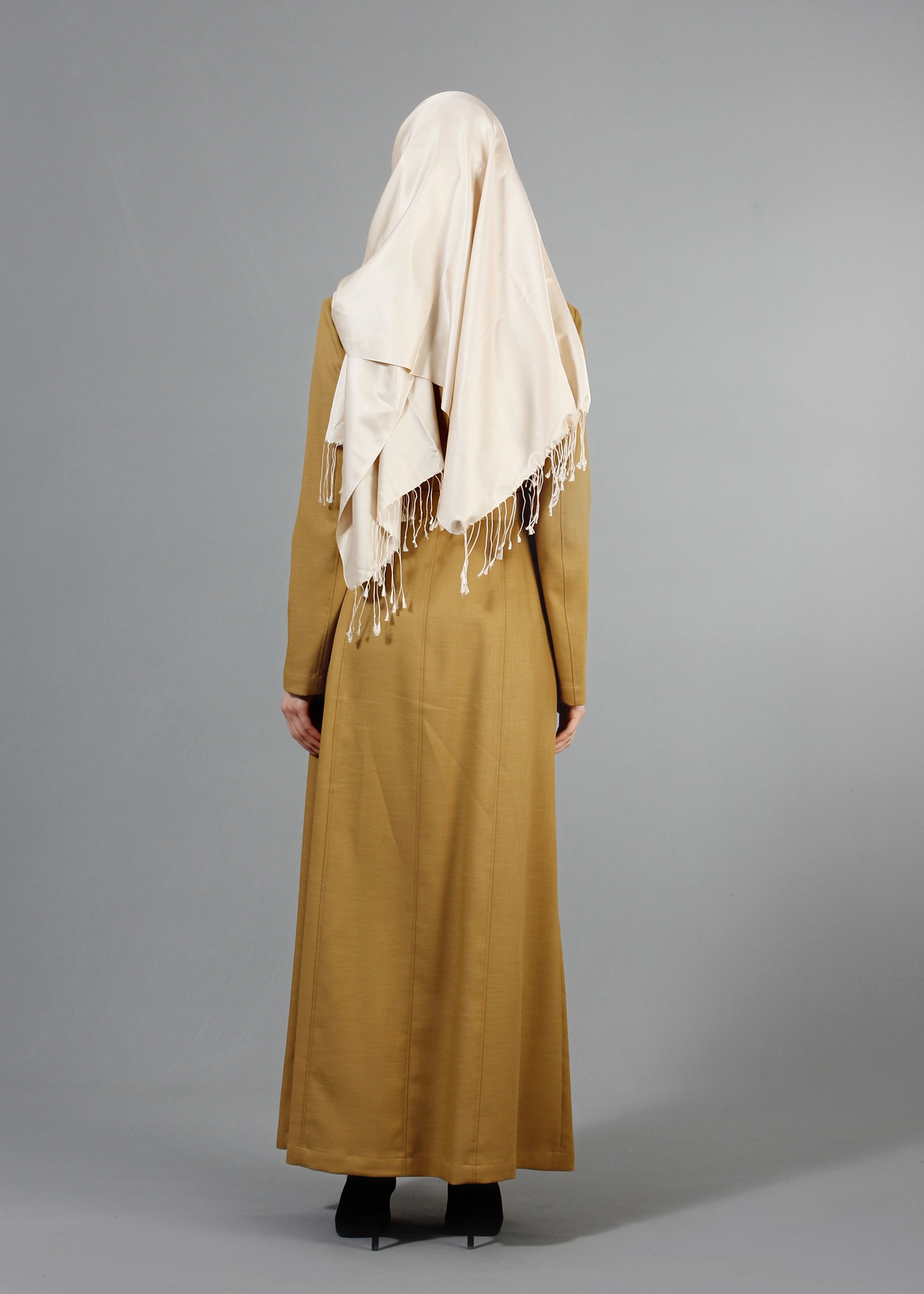 Tesettür giyim YEŞİL 1768 New Shine Tesettür Pardesü 40/48 TEK38