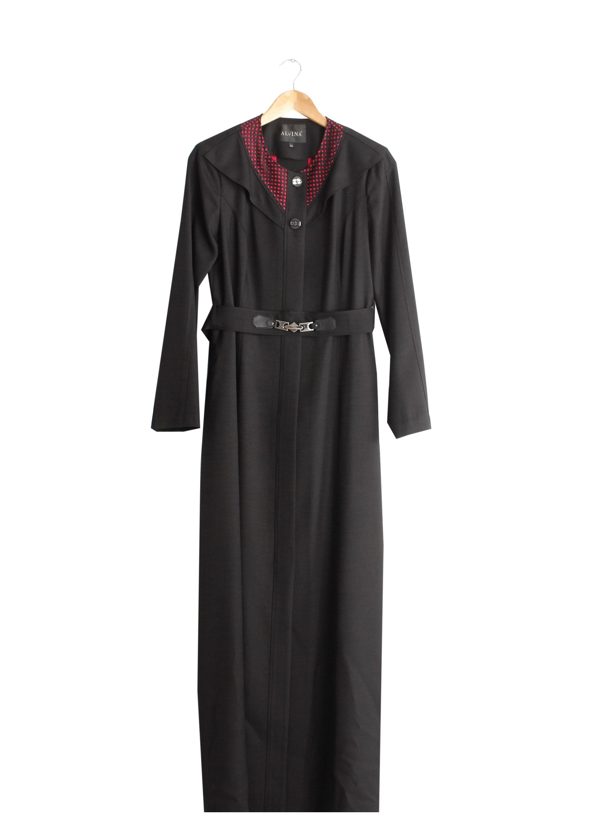 Tesettür giyim SİYAH 1773 New Shine Tesettür Pardesü  40/48 TEK38