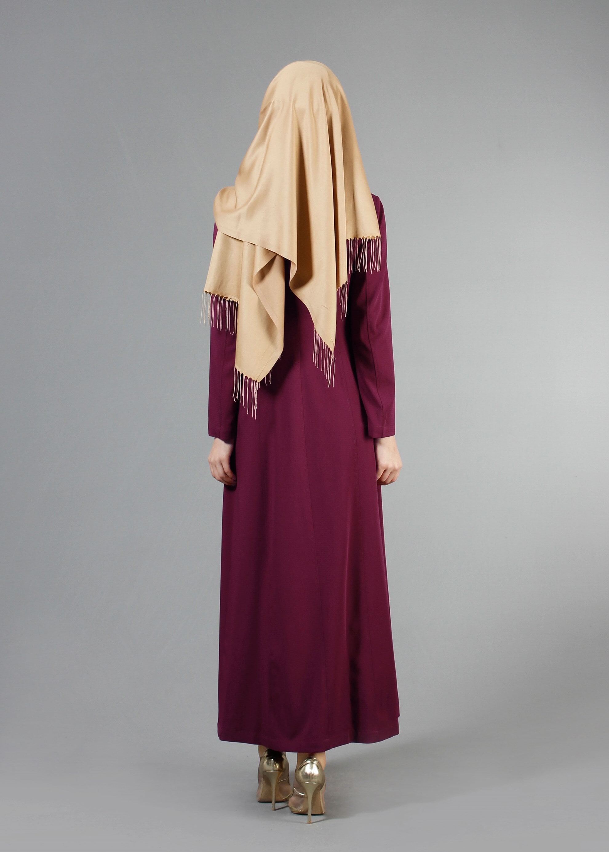 Tesettür giyim MÜRDÜM 1774 Ferda Tesettür 55539 Pardesü 40/48 TEK38