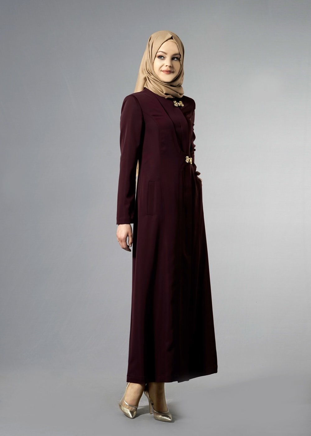 Tesettür giyim MOR 1776 Elite Tesettür 11620 Pardesü 38/46 TEK40