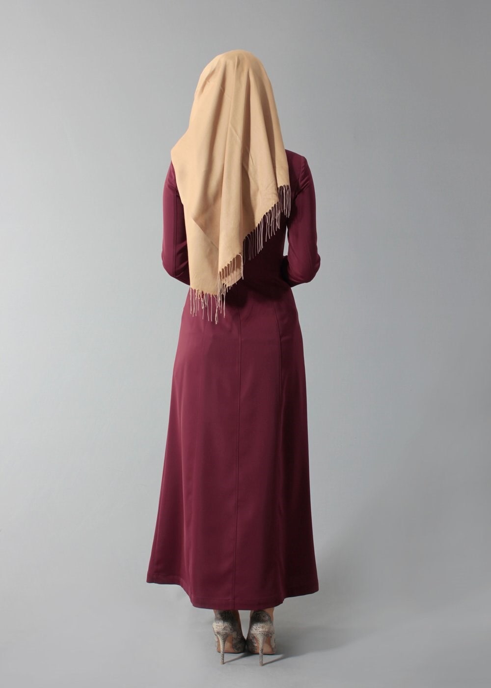 Tesettür giyim BORDO 1776 Elite Tesettür 11620 Pardesü 38/46 TEK40