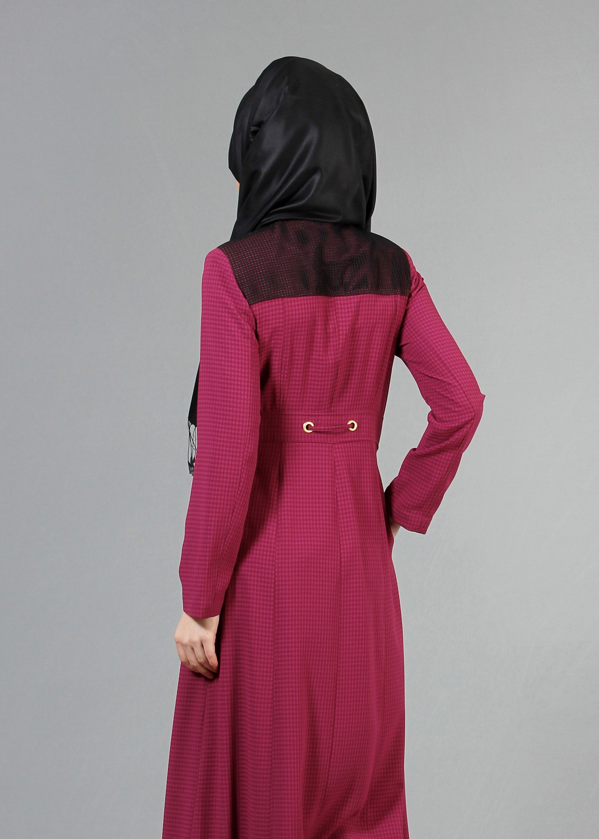 Tesettür giyim MOR 1777 Uvertur Tesettür Pardesü 38/46 TEK40