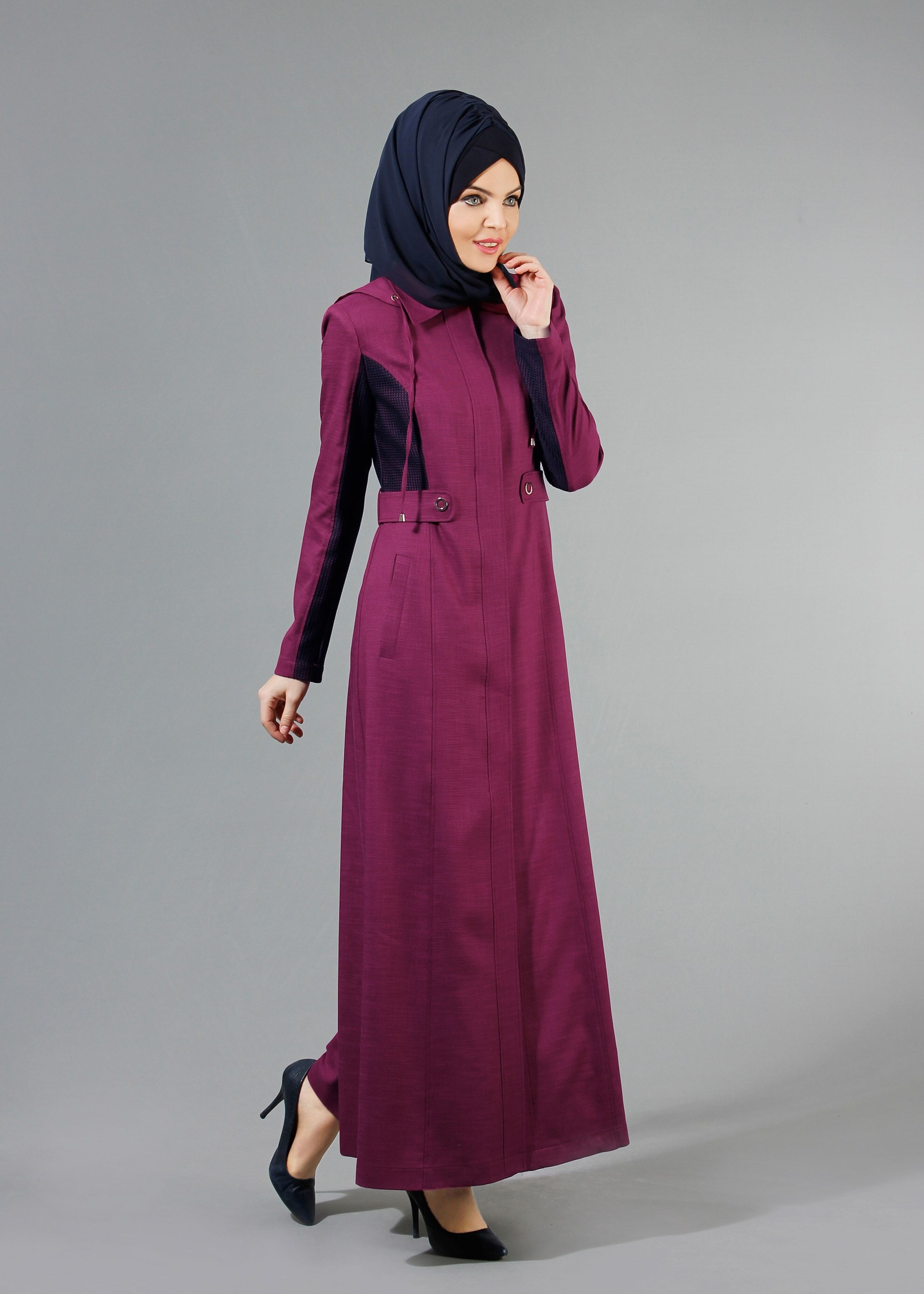 Tesettür giyim MOR 1779 New Shine Tesettür Pardesü 38/46