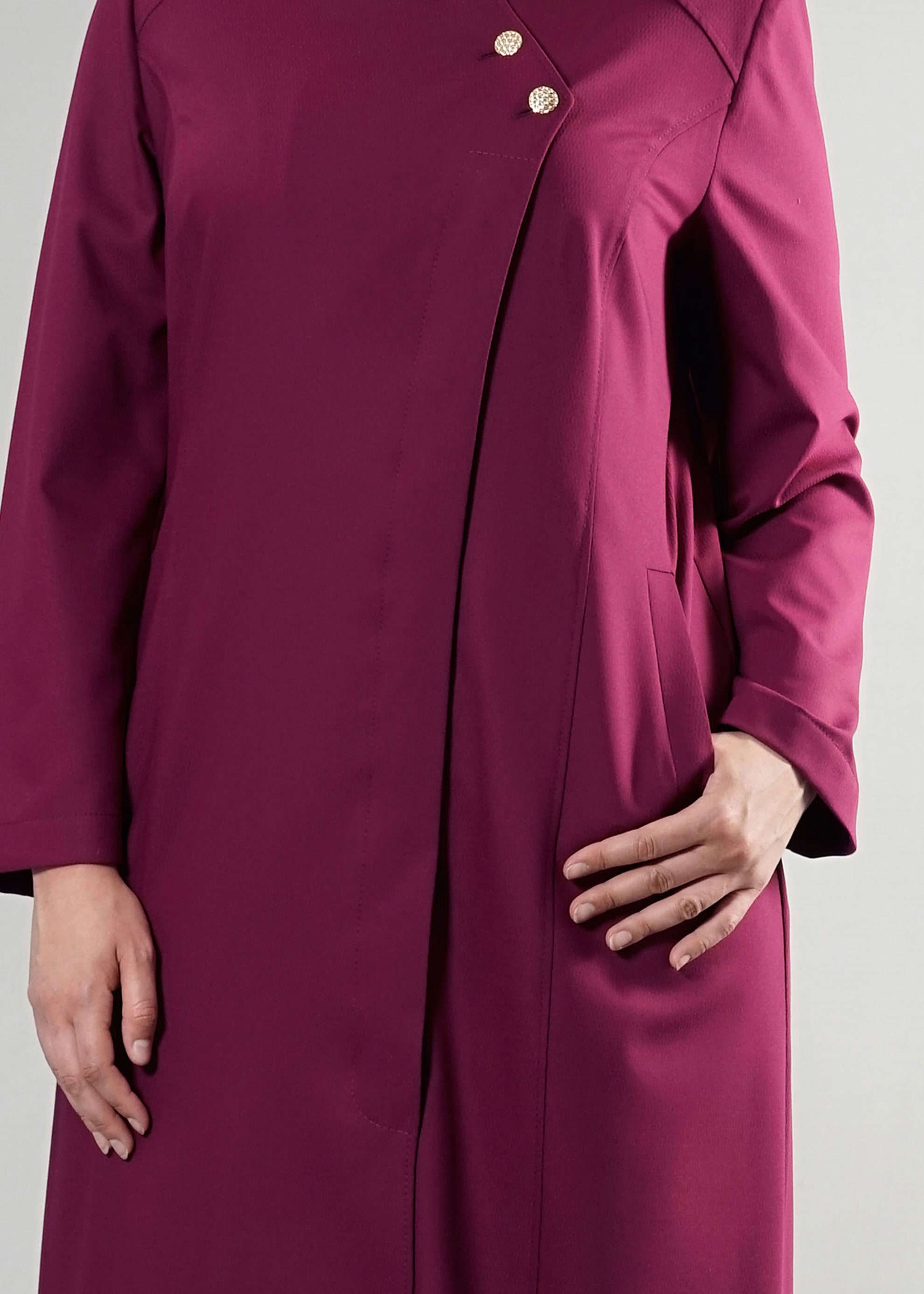 Tesettür giyim MOR 1797 Deborah Tesettür Pardesü 46/52 TEK44