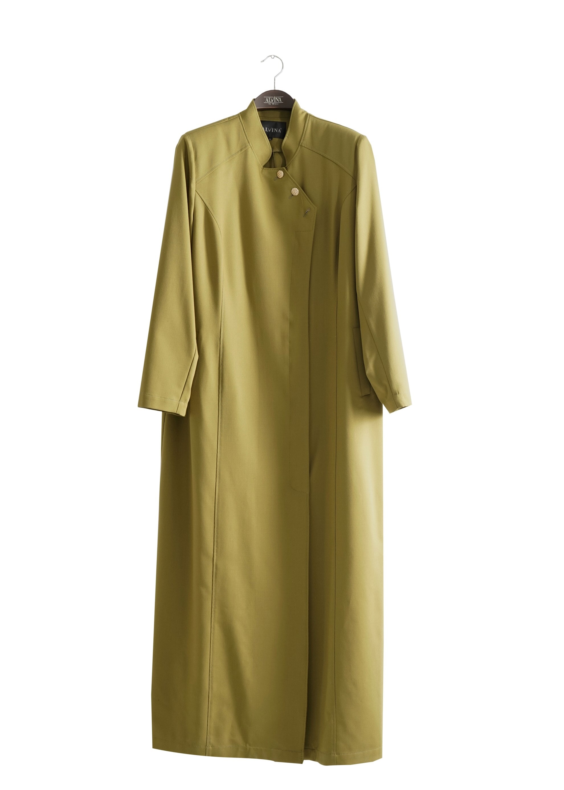 Tesettür giyim YEŞİL 1797 Deborah Tesettür Pardesü 46/52 TEK44