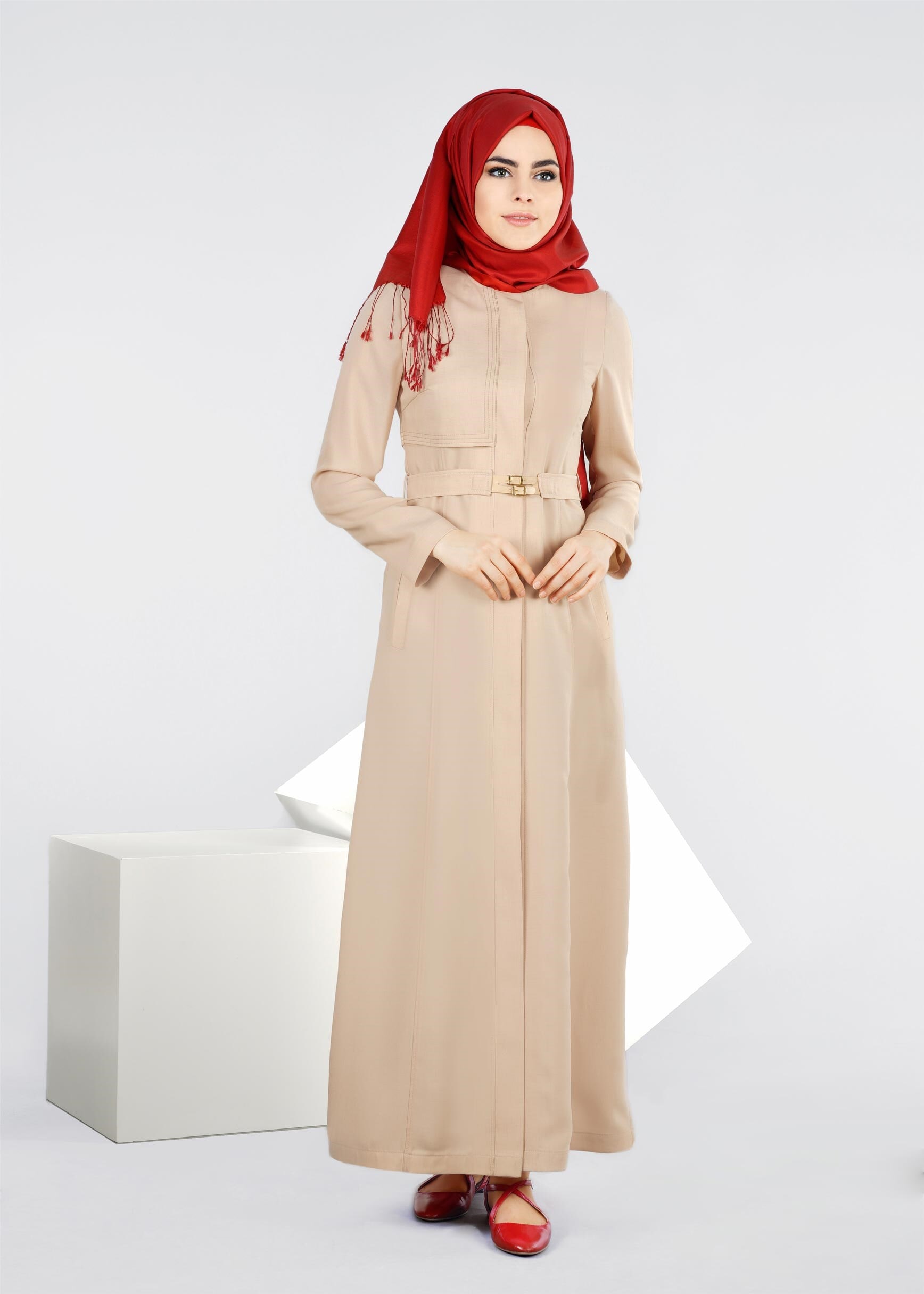 Tesettür giyim BEJ 1804 YOGA PARDESÜ 38/44 TEK40