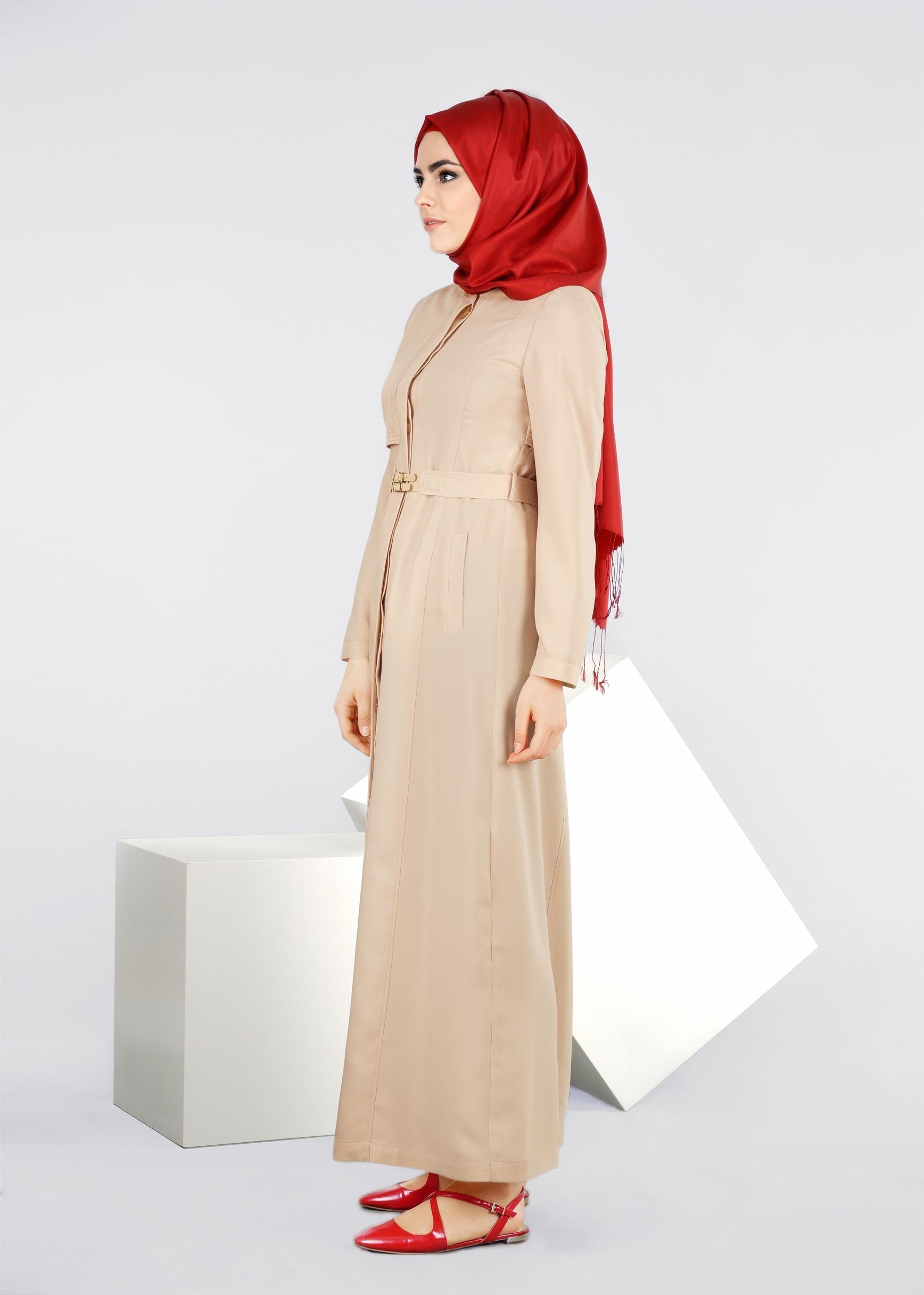 Tesettür giyim BEJ 1804 YOGA PARDESÜ 38/44 TEK40