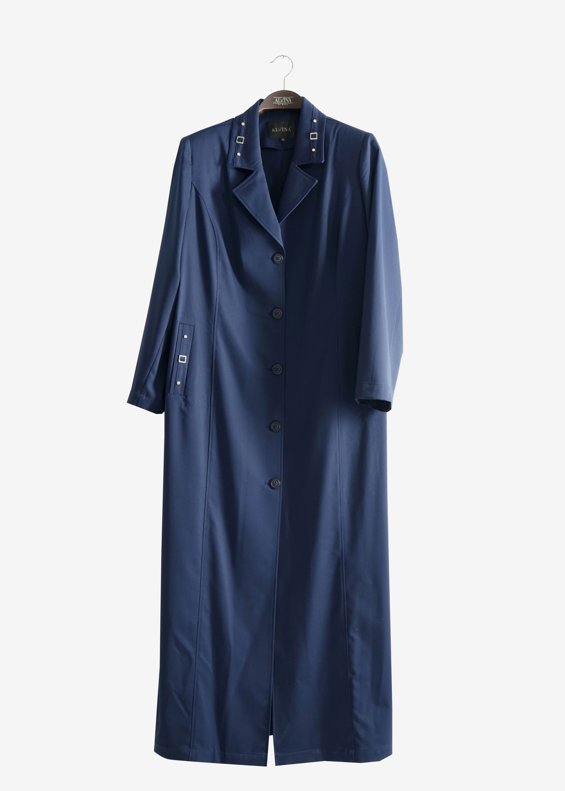 Tesettür giyim LACİVERT 1817 İnessa Tesettür 43513 Pardesü 46/54 TEK48