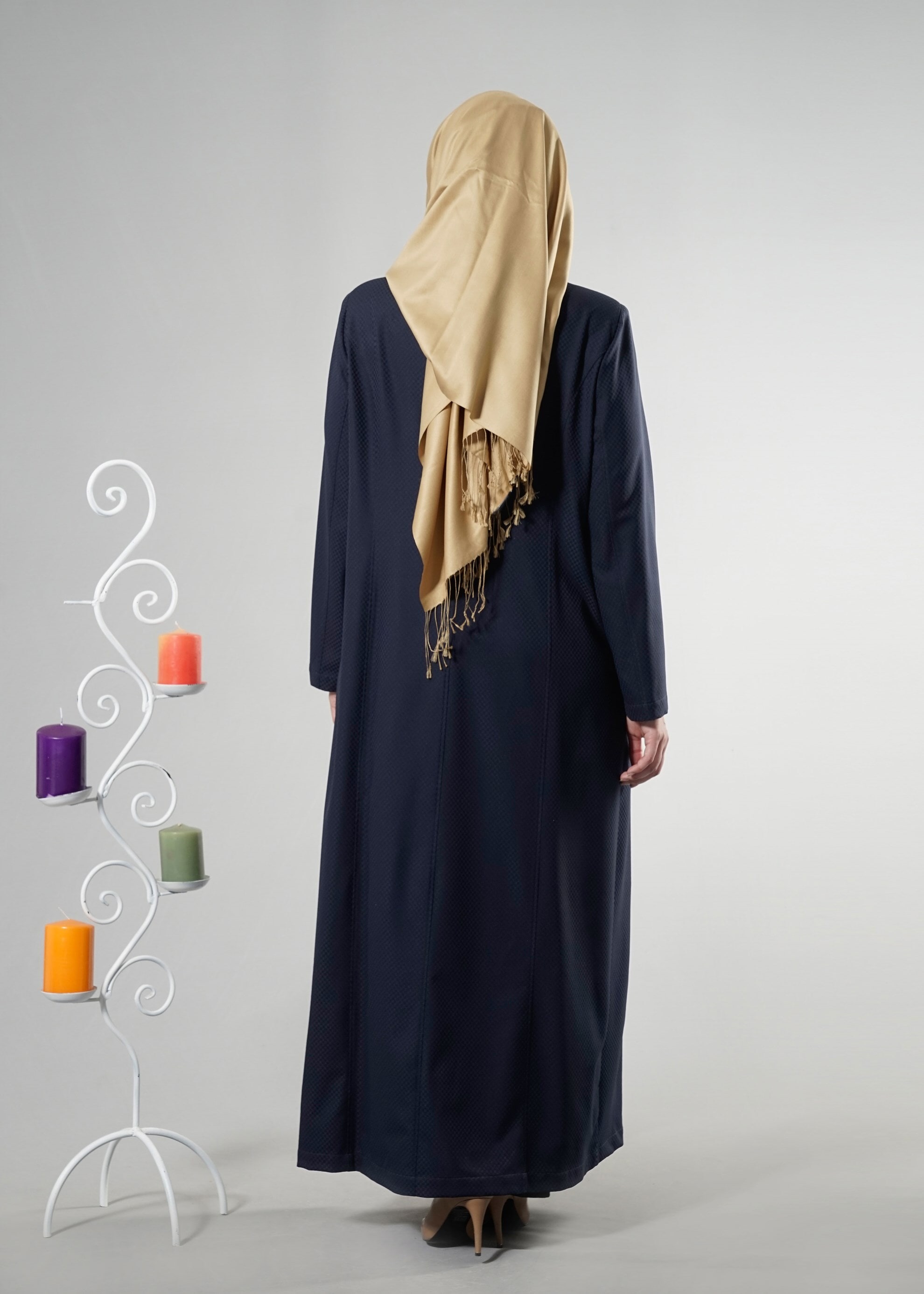 Tesettür giyim LACİVERT 1822 Ilgın Tesettür 43658 Pardesü 44/50 TEK42