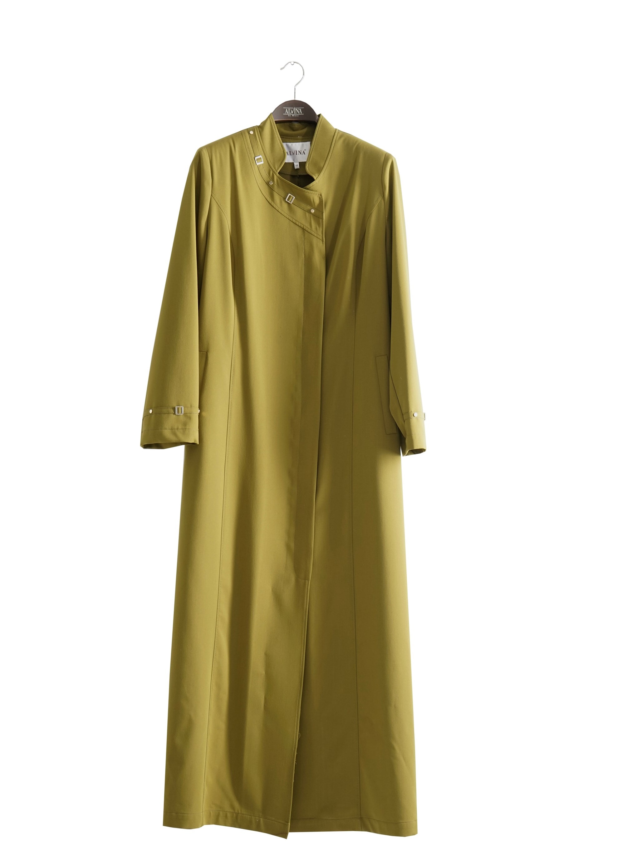 Tesettür giyim YEŞİL 1824 Lila Tesettür 43597 Pardesü 46/52 TEK44