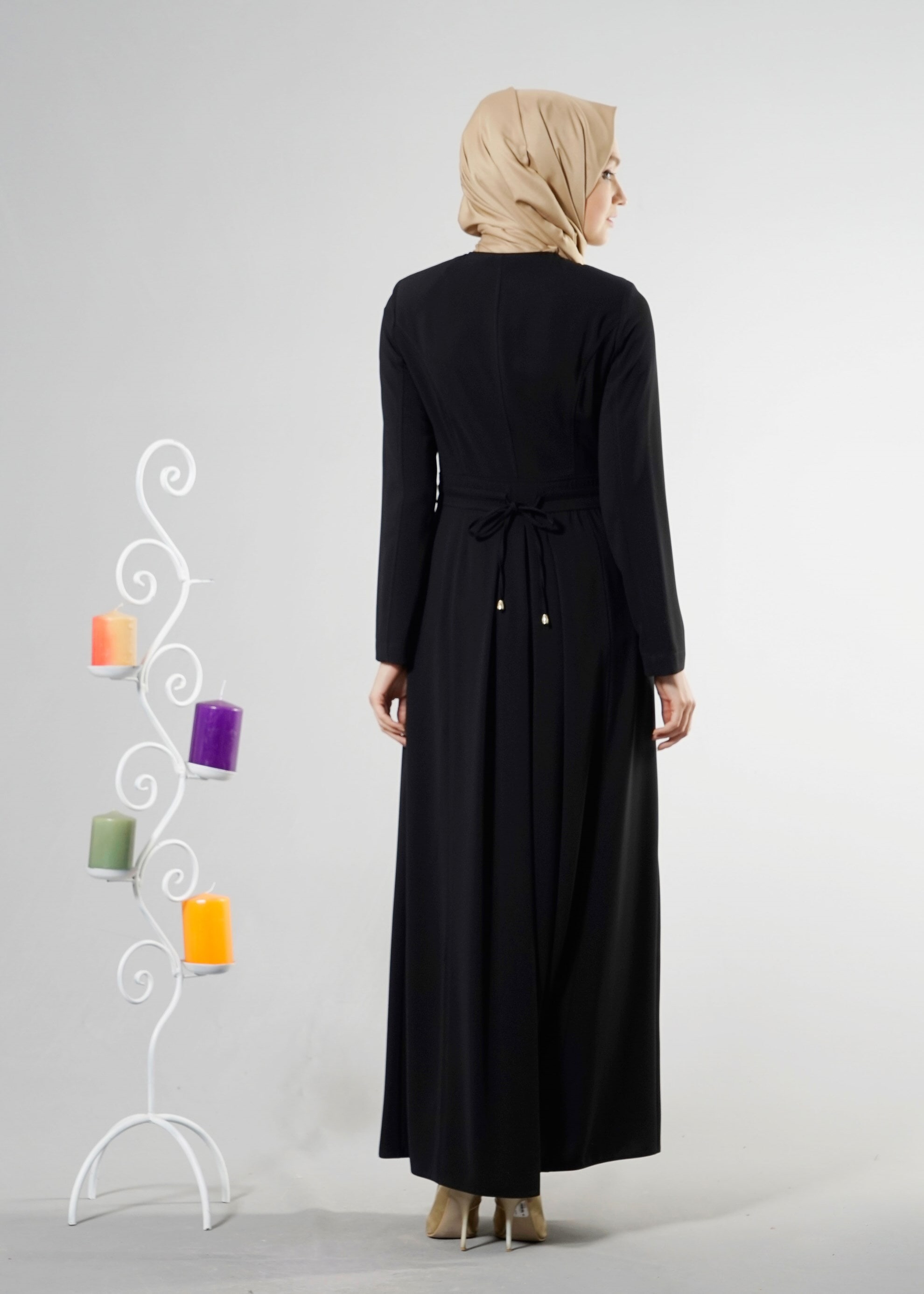 Tesettür giyim SİYAH 1832 FARAH 6288 PARDESÜ 38/48 TEK40