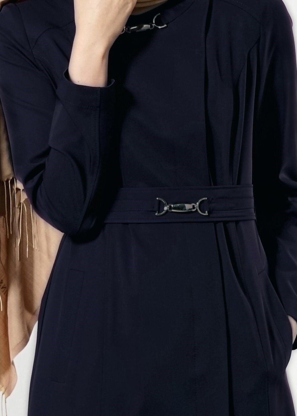 Tesettür giyim LACİVERT 1836 Sarah Tesettür Pardesü 38/48 TEK42