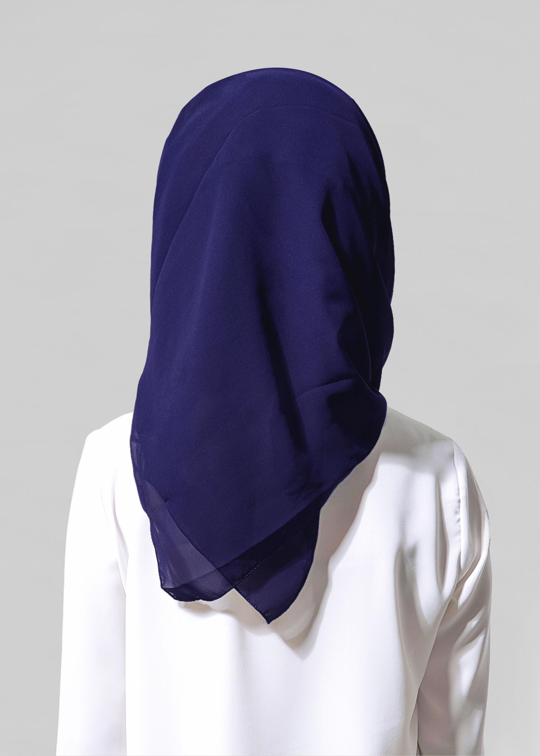 Tesettür giyim LACİVERT 9632-1 ALVİNA PLİSELİ BONELİ ŞAL