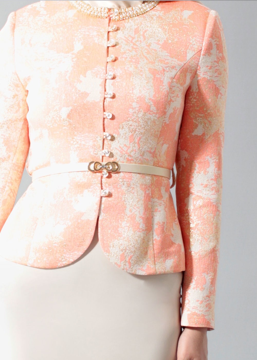 Tesettür giyim MERCAN 3208E Jakar 694 Tesettür 2&prime;li Etekli Takım 38/46