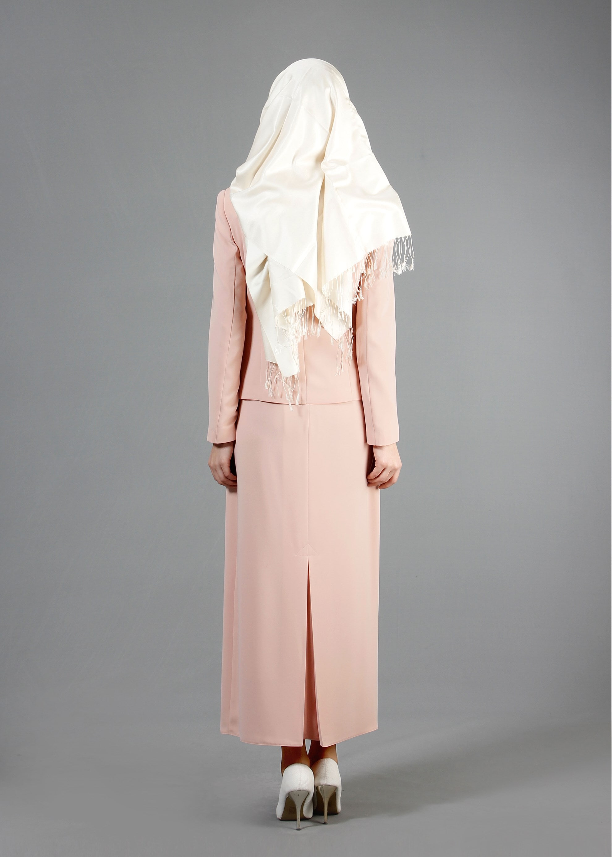 Tesettür giyim PUDRA 3229E Farah 6288 3&prime;lü Tesettür Etekli Takım 40/48