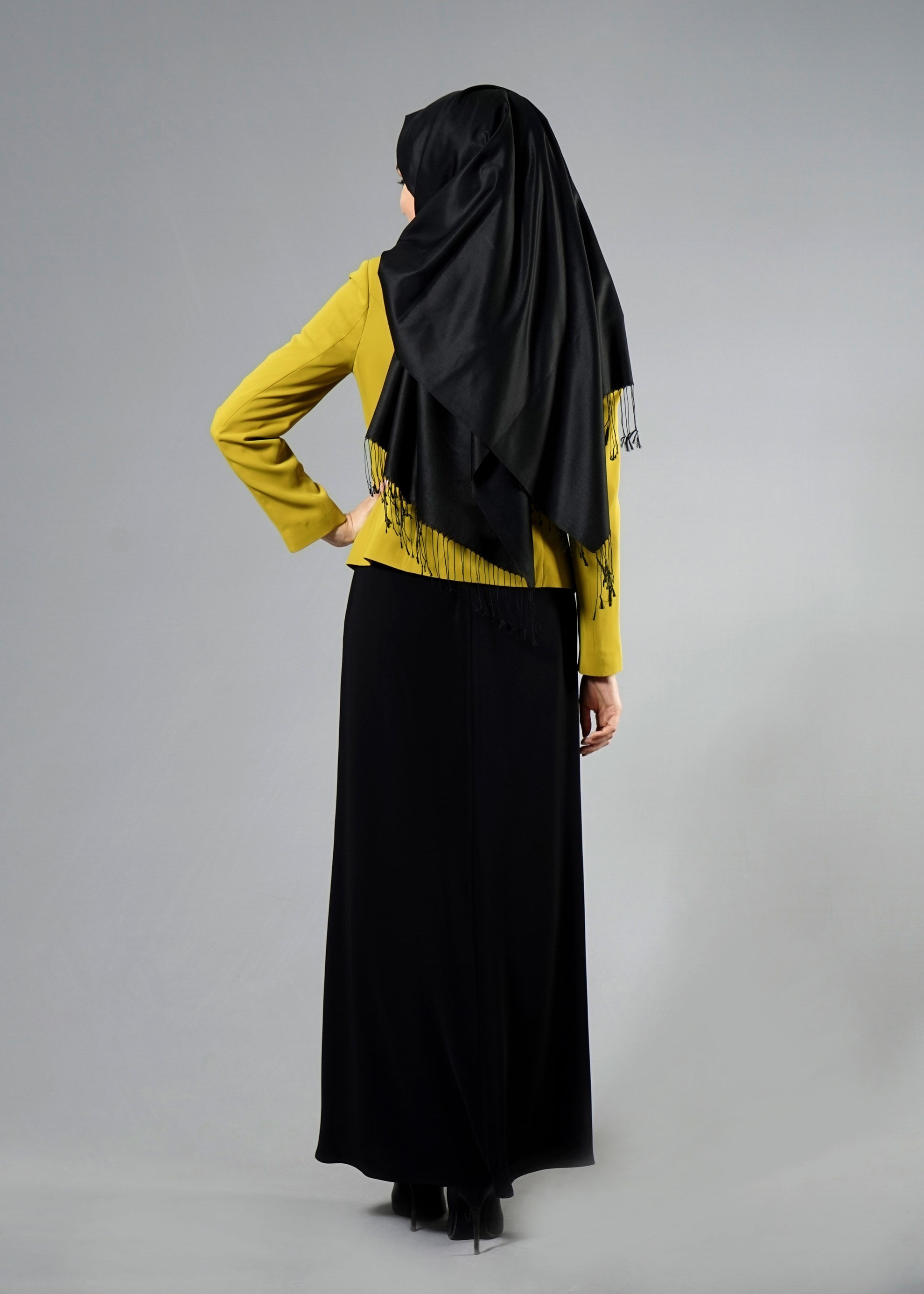 Tesettür giyim YEŞİL 3231E Farah Tesettür 6288 2&prime;li Etekli Takım 40/46 TEK38