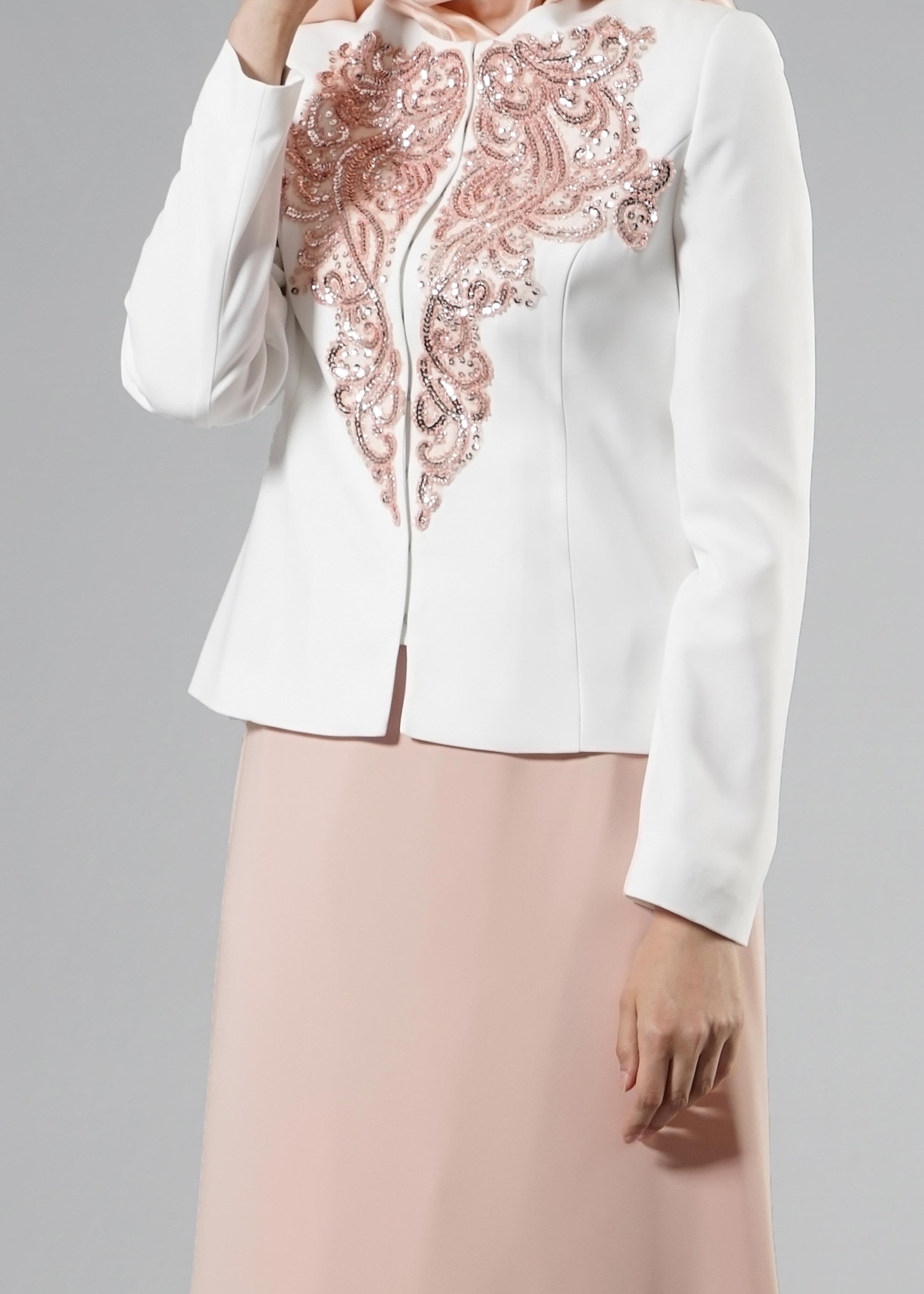 Tesettür giyim BEJ 3231E Farah Tesettür 6288 2&prime;li Etekli Takım 40/46 TEK38