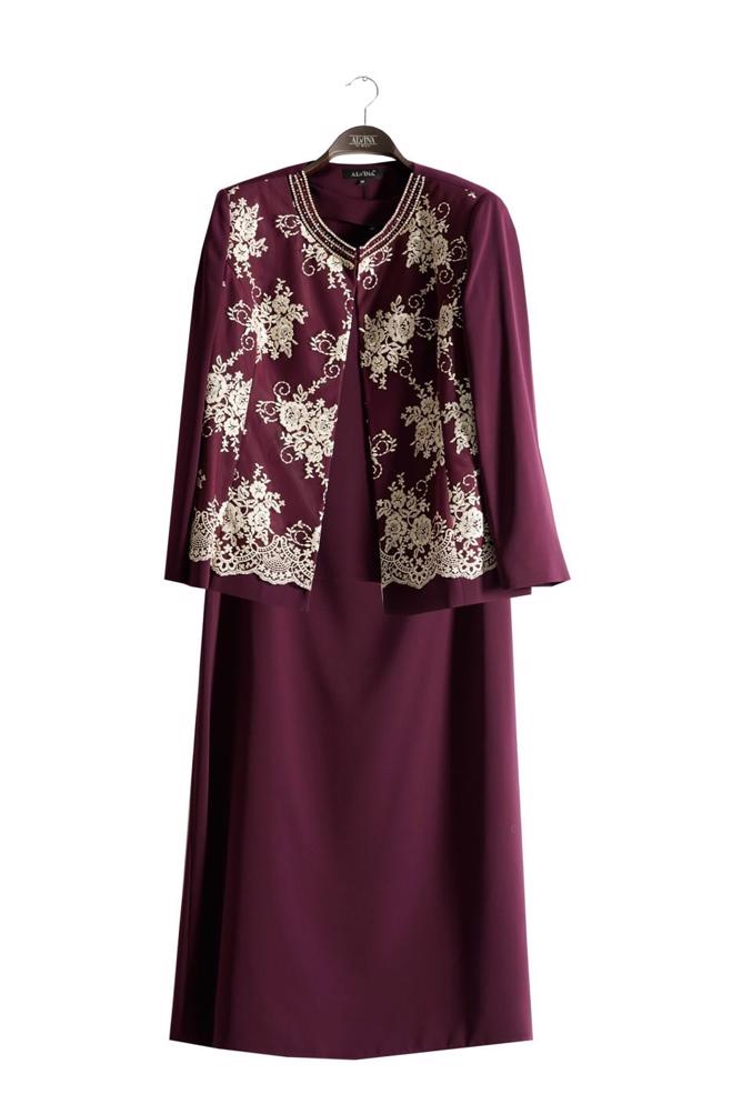 Hijab clothing DAMSON 3238E Farah Tesettür 6288 3&prime;Lü Etekli Takım 44/50 TEK46 - ALVİNA