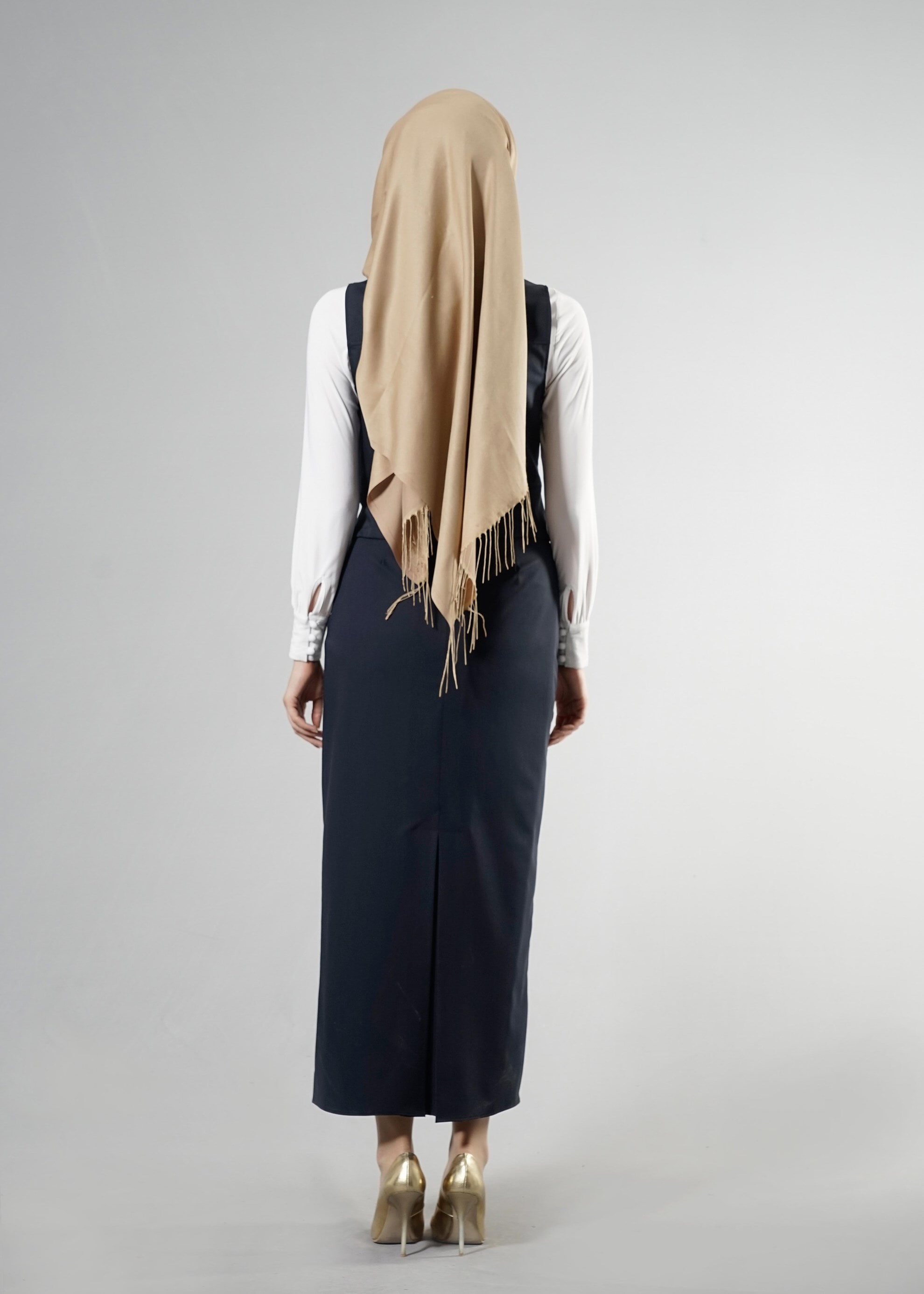 Tesettür giyim LACİVERT 4513 Lila Tesettür 43597 2′Li Etekli Tk. 36/42(38-40) TEK36